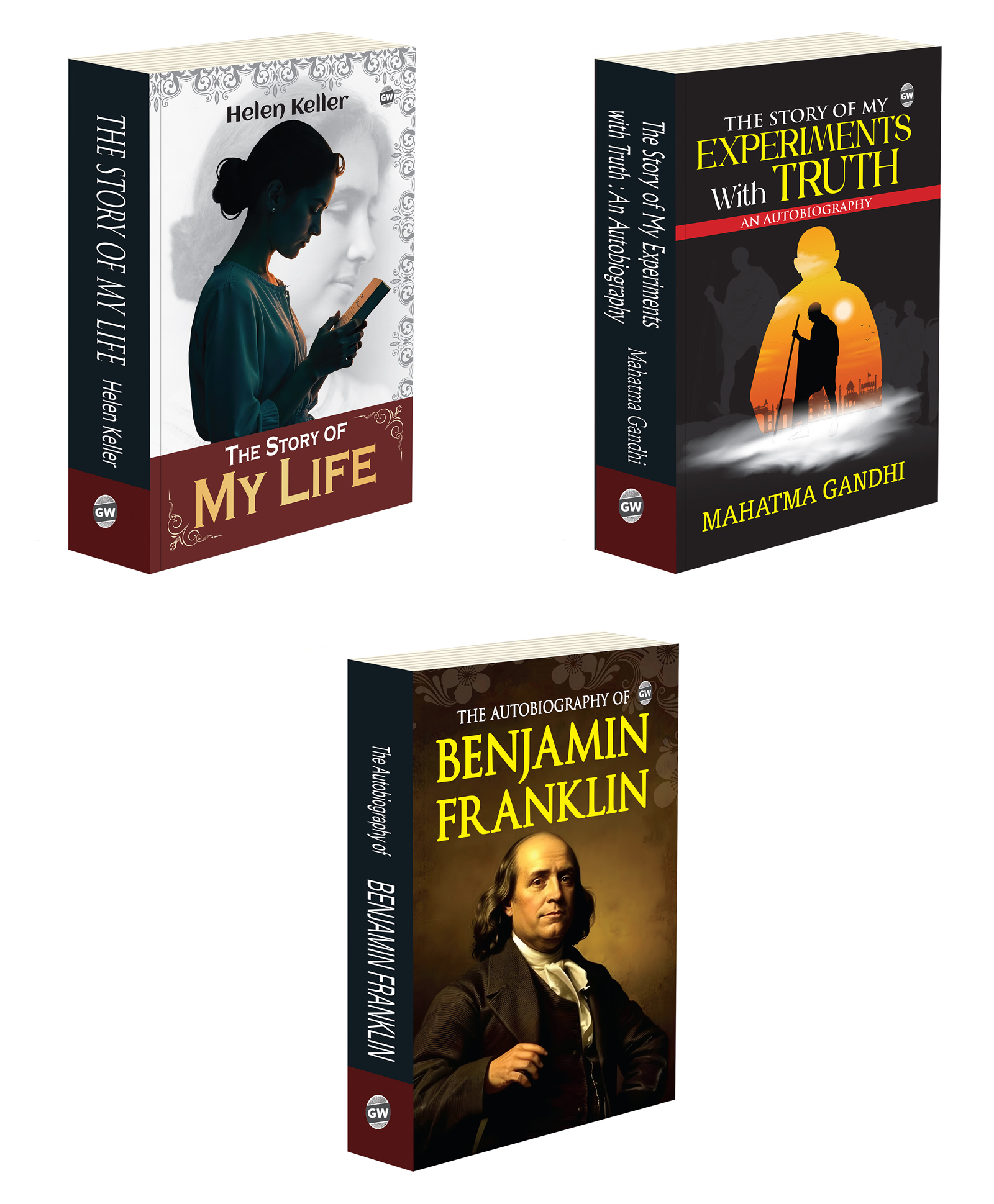 gowoo The Story of My Life, The Story of My Experiments with Truth An Autobiography, and The Autobiography of Benjamin Franklin :- Mixed Bestseller Collection, real life success stories | Combo of 3 books-picture-11