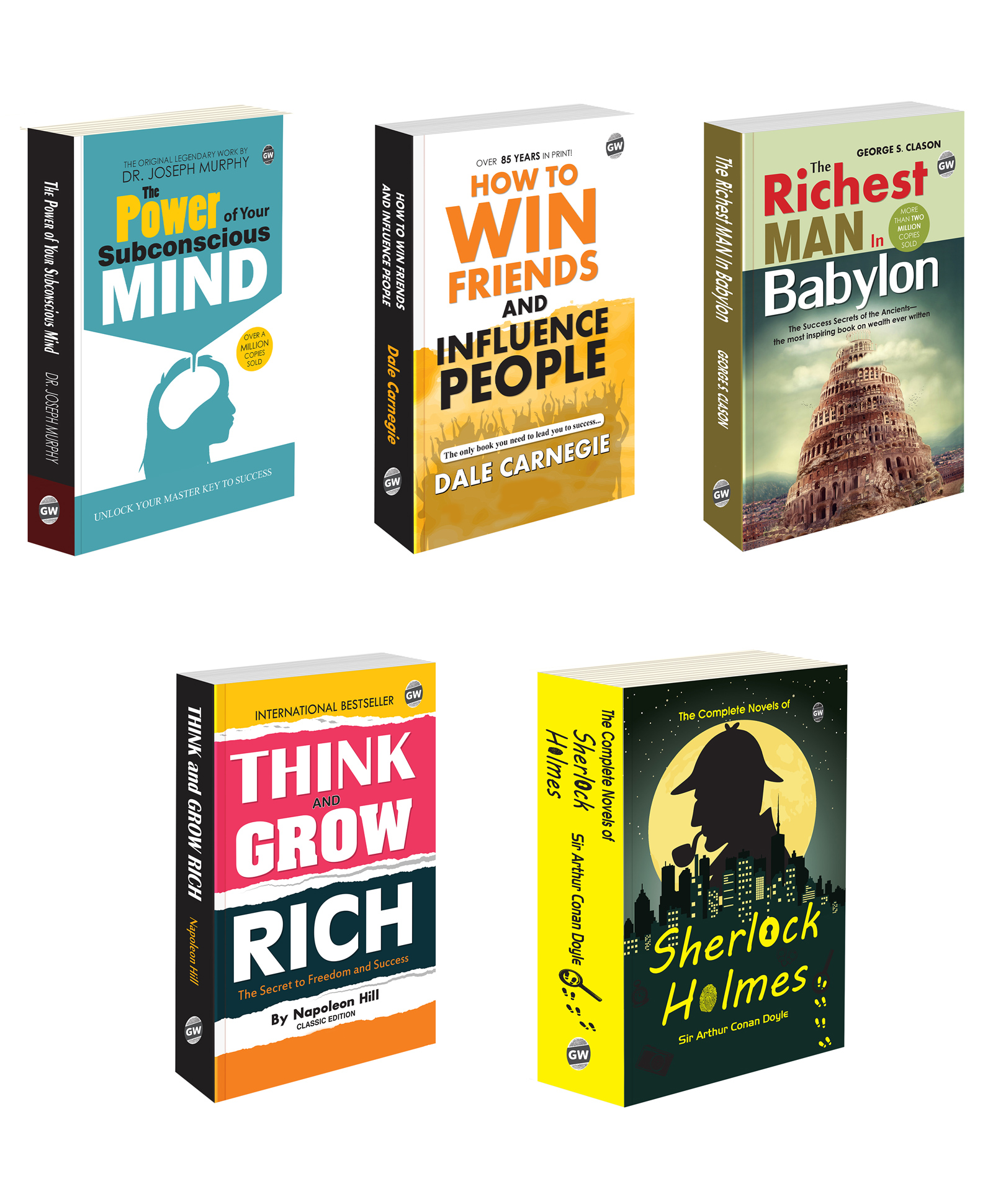The Power of Your Subconscious Mind, Think & Grow Rich and more :- Motivational & Self-Help Combo, success mindset motivational set, world famous self help classics | Pack of 5 books-image-22