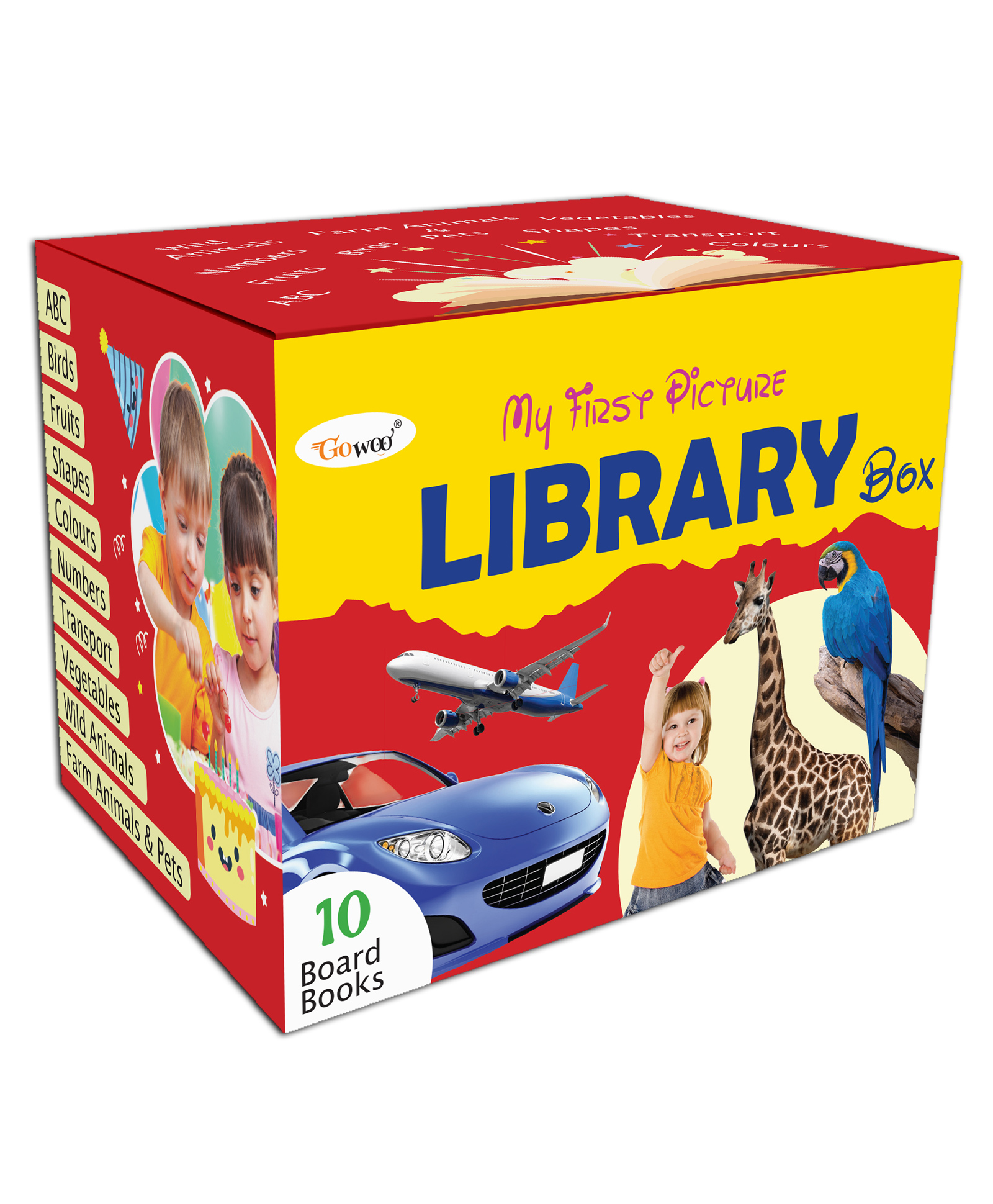 My First Picture Library Box - Red Edition :- Educational books for toddlers, Early skills picture book box, Kids board books, Picture books for preschoolers, Colorful learning books for kids-image-39