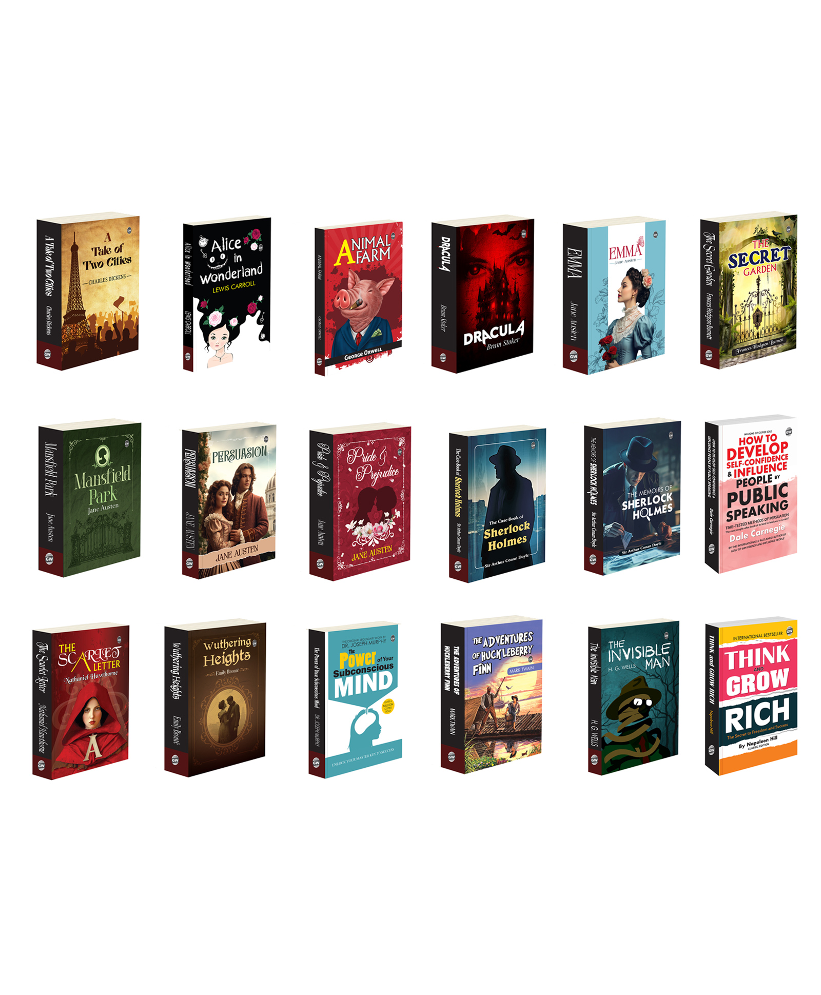 The Case Book of Sherlock Holmes, Animal Farm, Mansfield Park and more :- Jane Austen Classics Collection, heritage literature gift pack, classic novels for collectors | Combo of 18 books- English-image-39