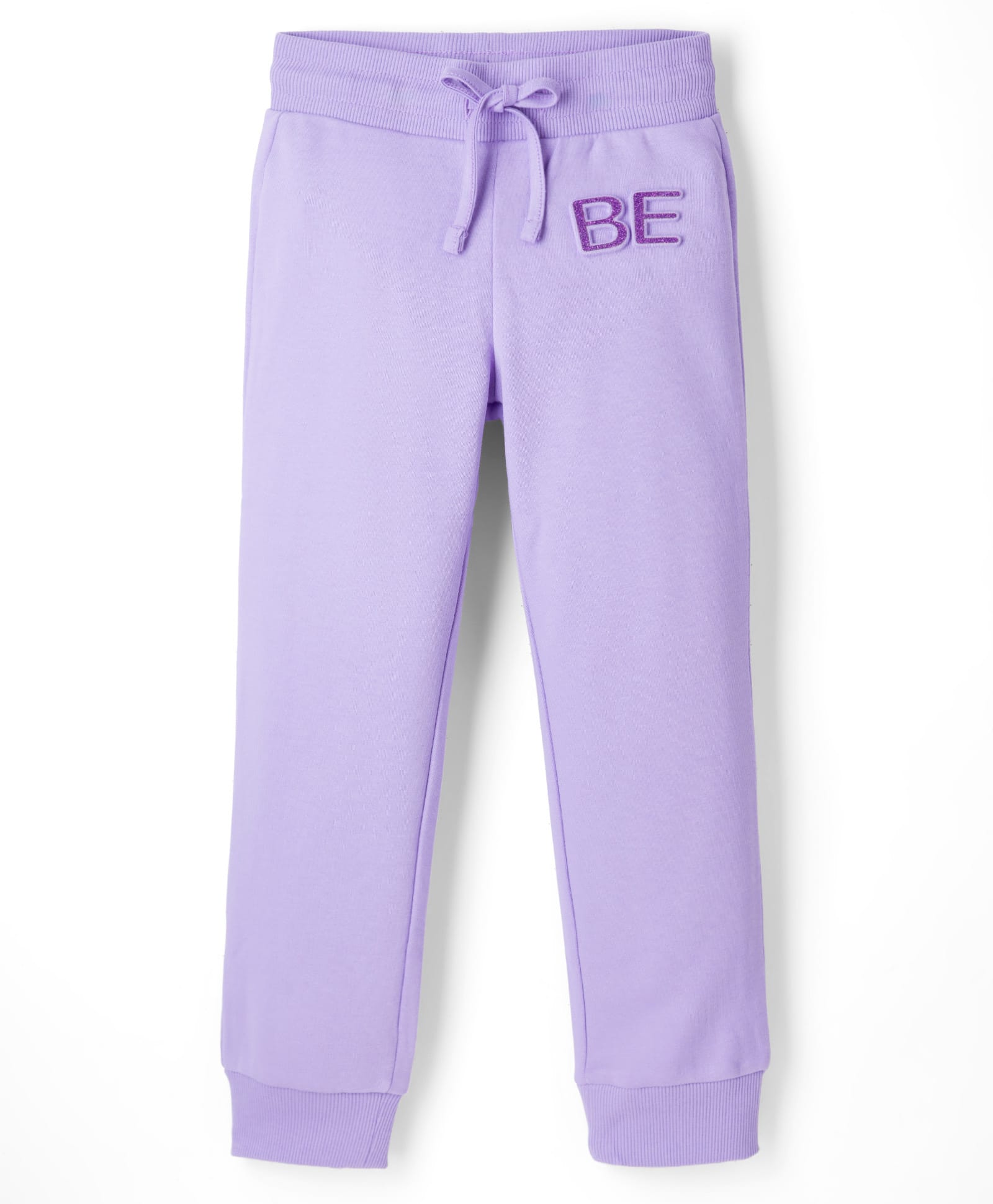UCB Knit Full Length Track Pant With Text Print - Purple-picture-25
