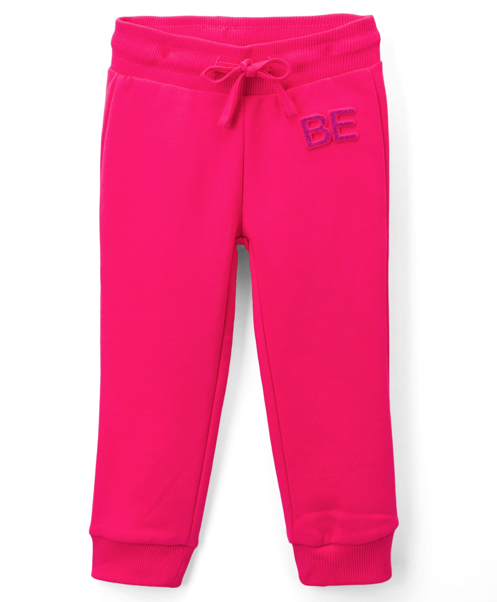 UCB Knit Full Length Track Pant With Text Print - Fuchsia-picture-13