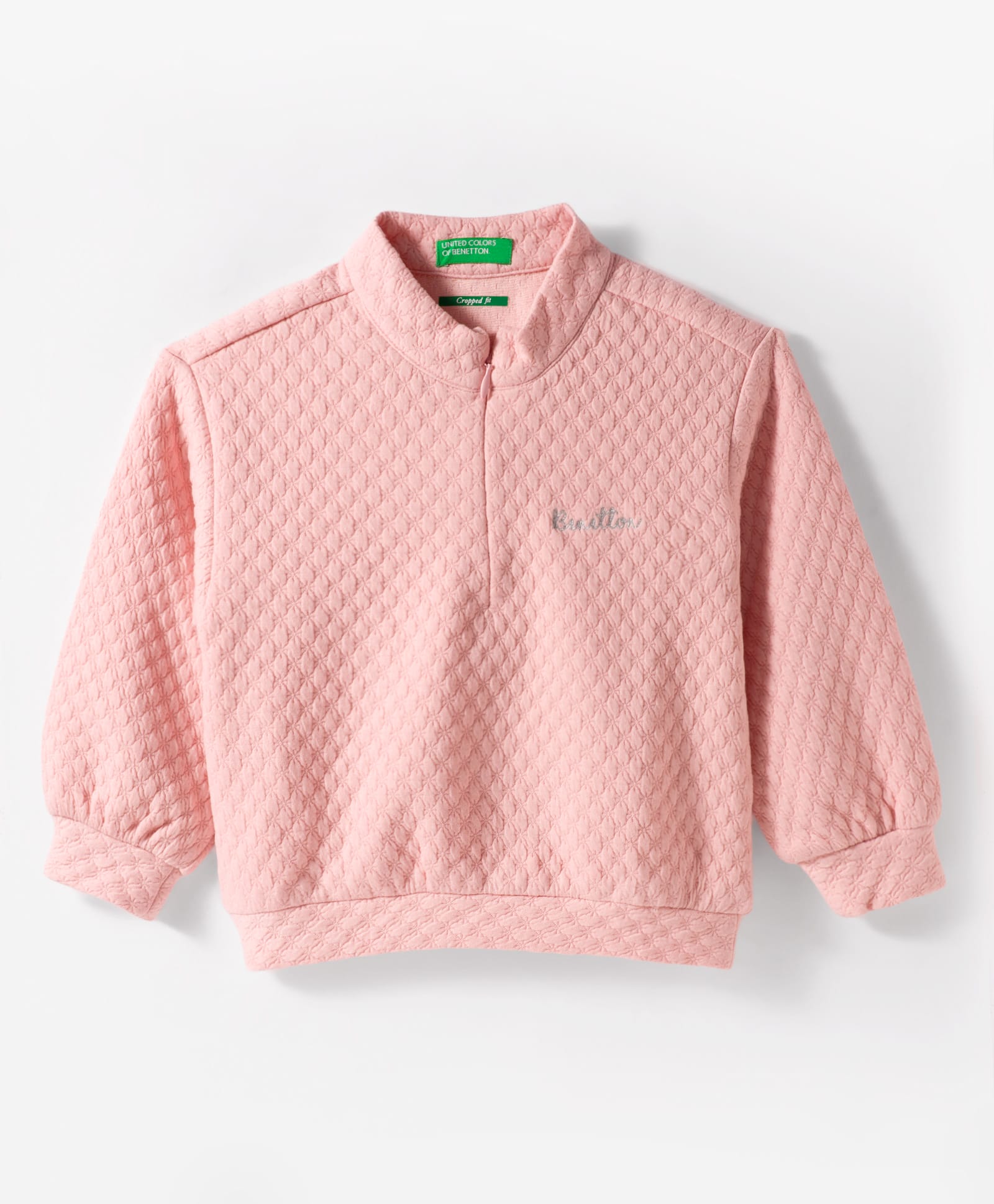UCB Knit Full Sleeves Sweatshirt With Textured Design - Pink-picture-34
