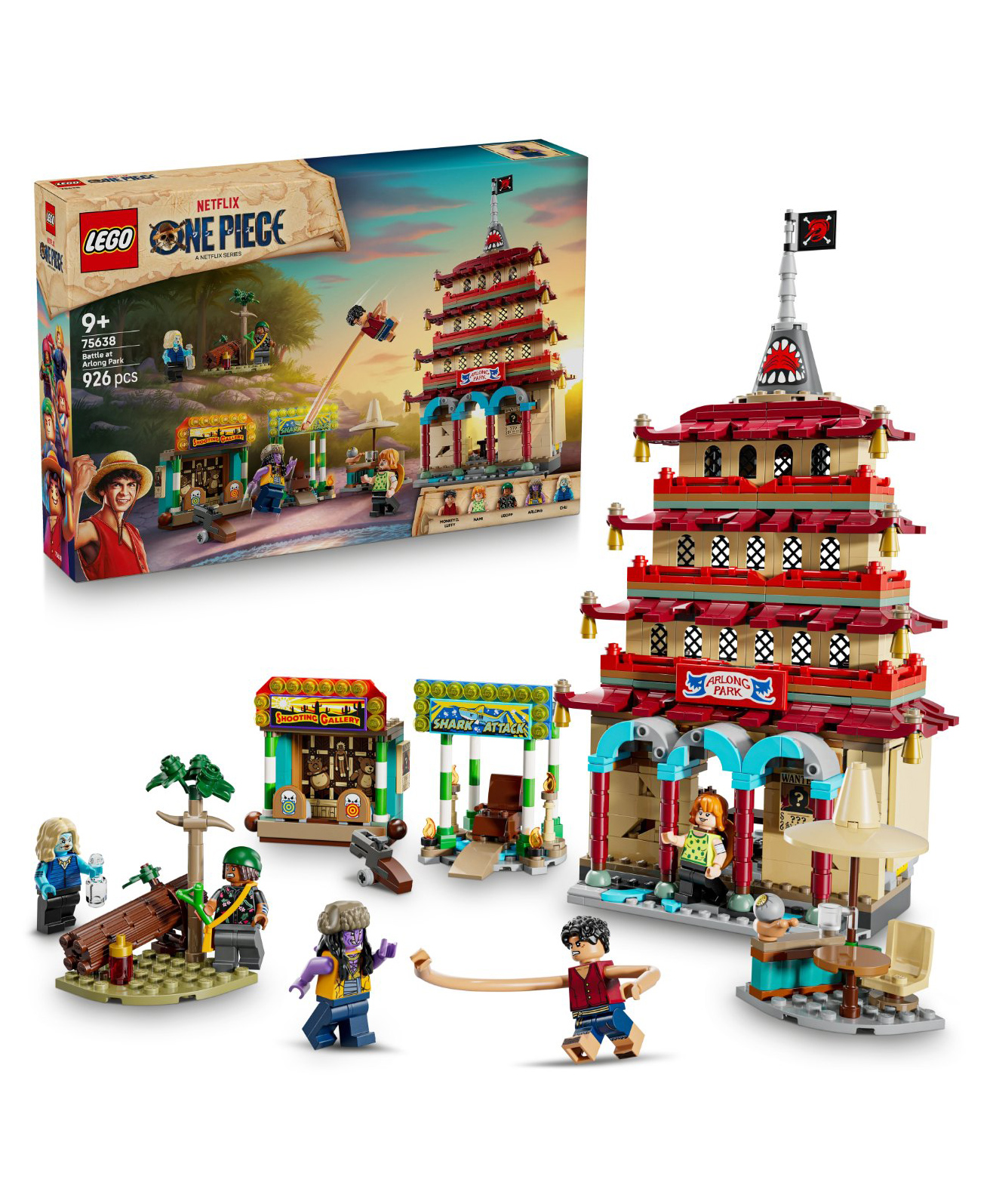LEGO ONE PIECE Battle at Arlong Park Interactive Pirate Toy Building Set 926 pieces-75638-picture-13