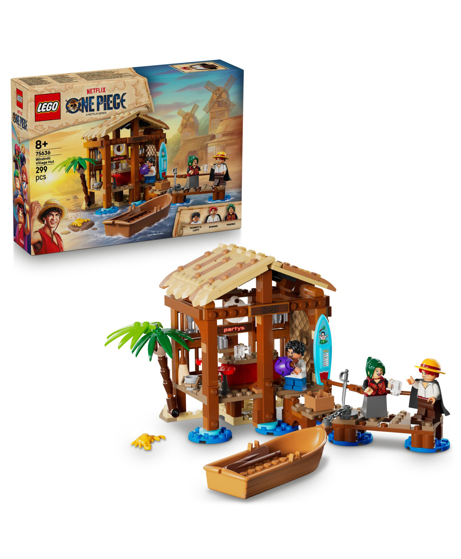 LEGO ONE PIECE Windmill Village Hut Building Kit 299 pieces-75636-image-1