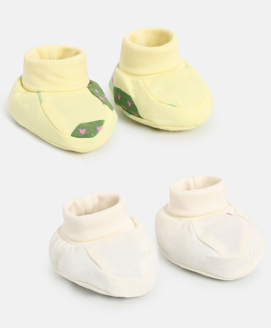 MINI KLUB Pack Of 2 Turtle Printed Booties Set - Multi Colour-picture-31