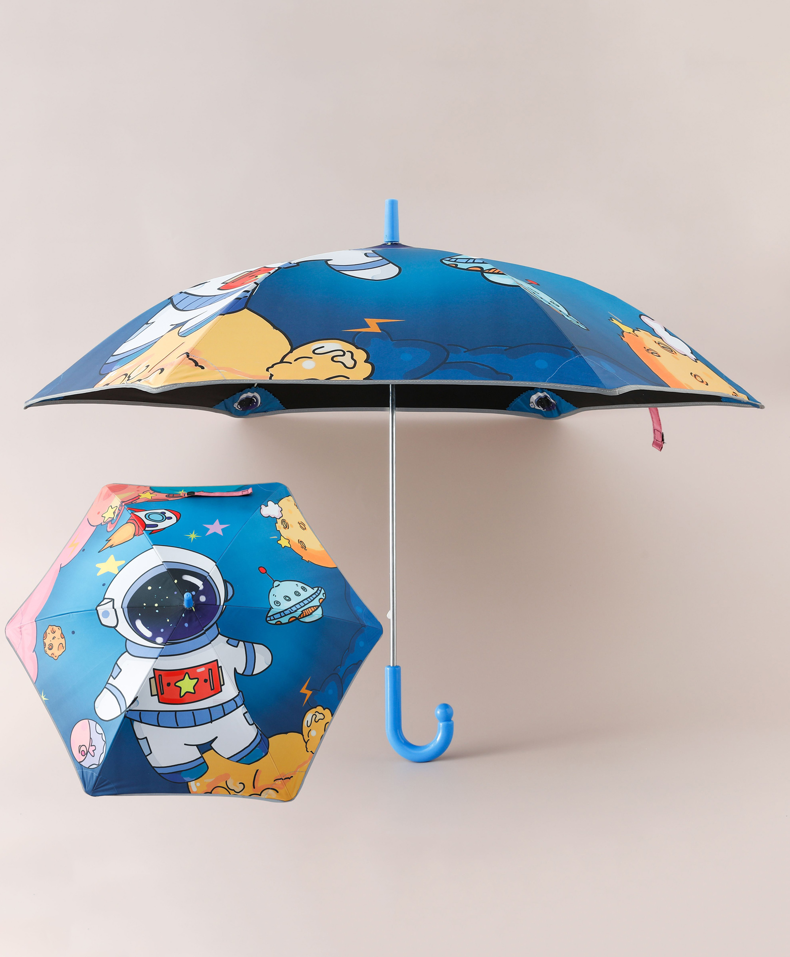 Pine Kids Umbrella With Space Print - Multicolor-picture-23