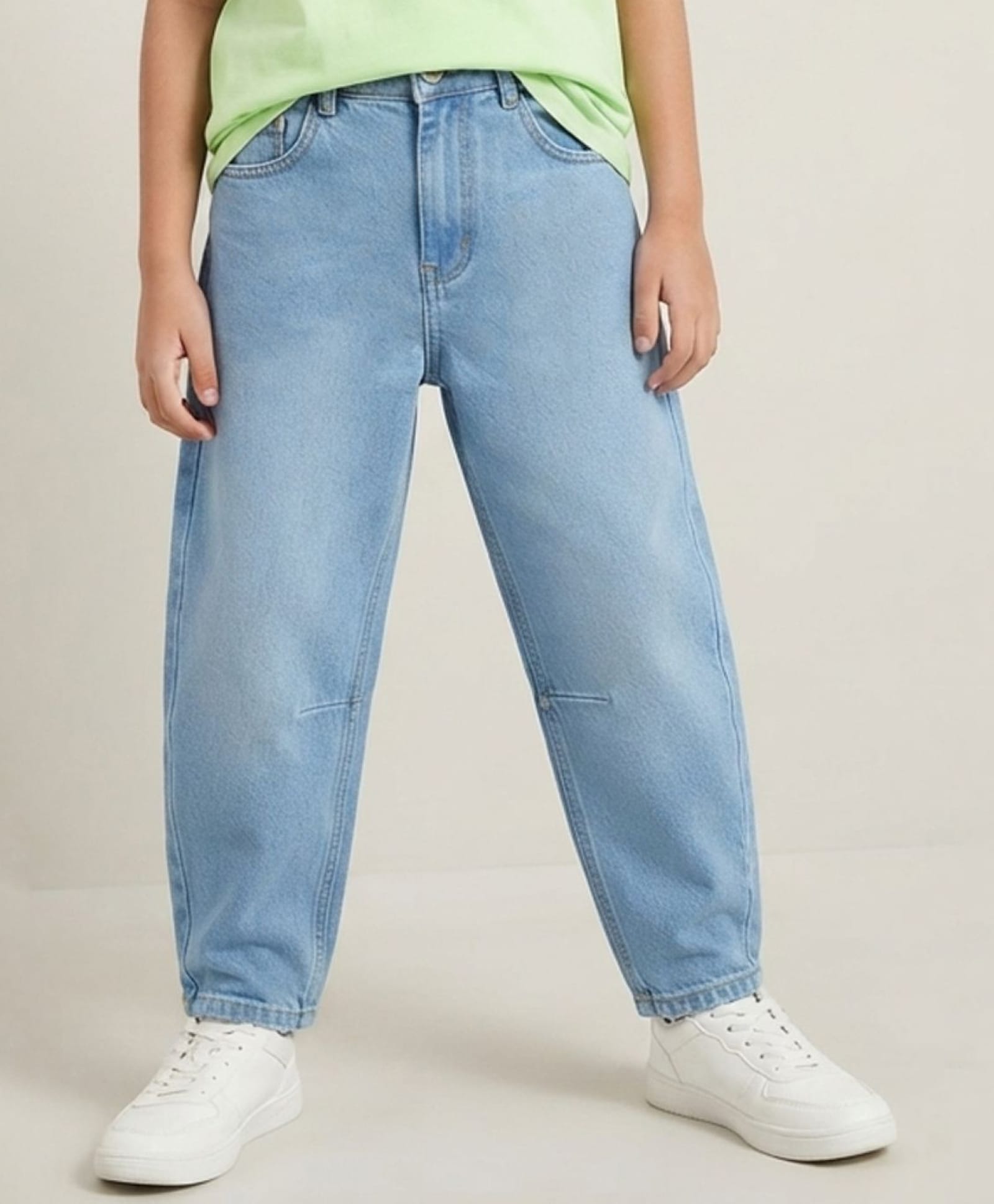 Tales & Stories Denim Woven Solid Jeans - Light Blue-picture-38