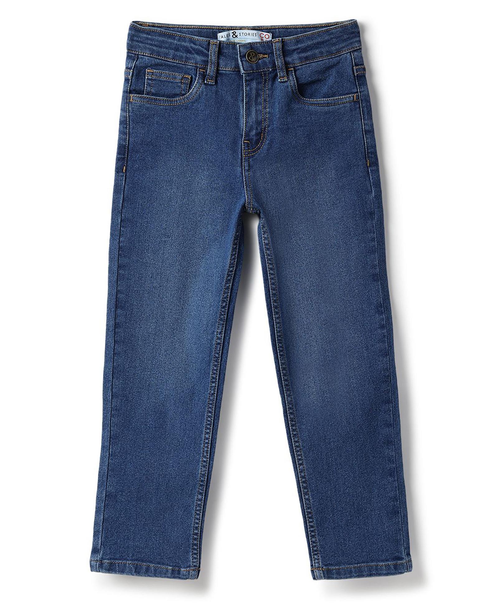 Tales & Stories Denim Woven Washed Jeans - Blue-picture-18
