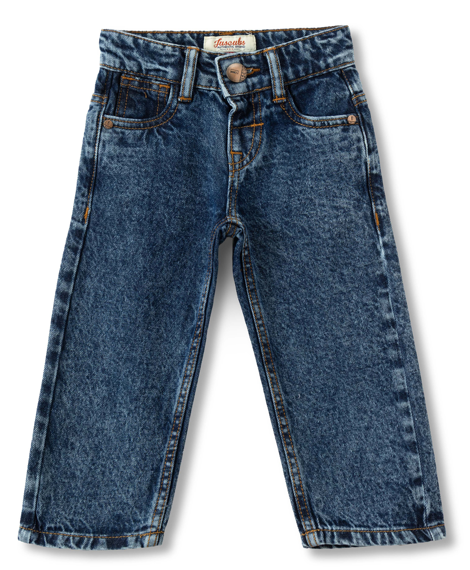 JusCubs Denim Woven Mild Washed Jeans - Blue-picture-24