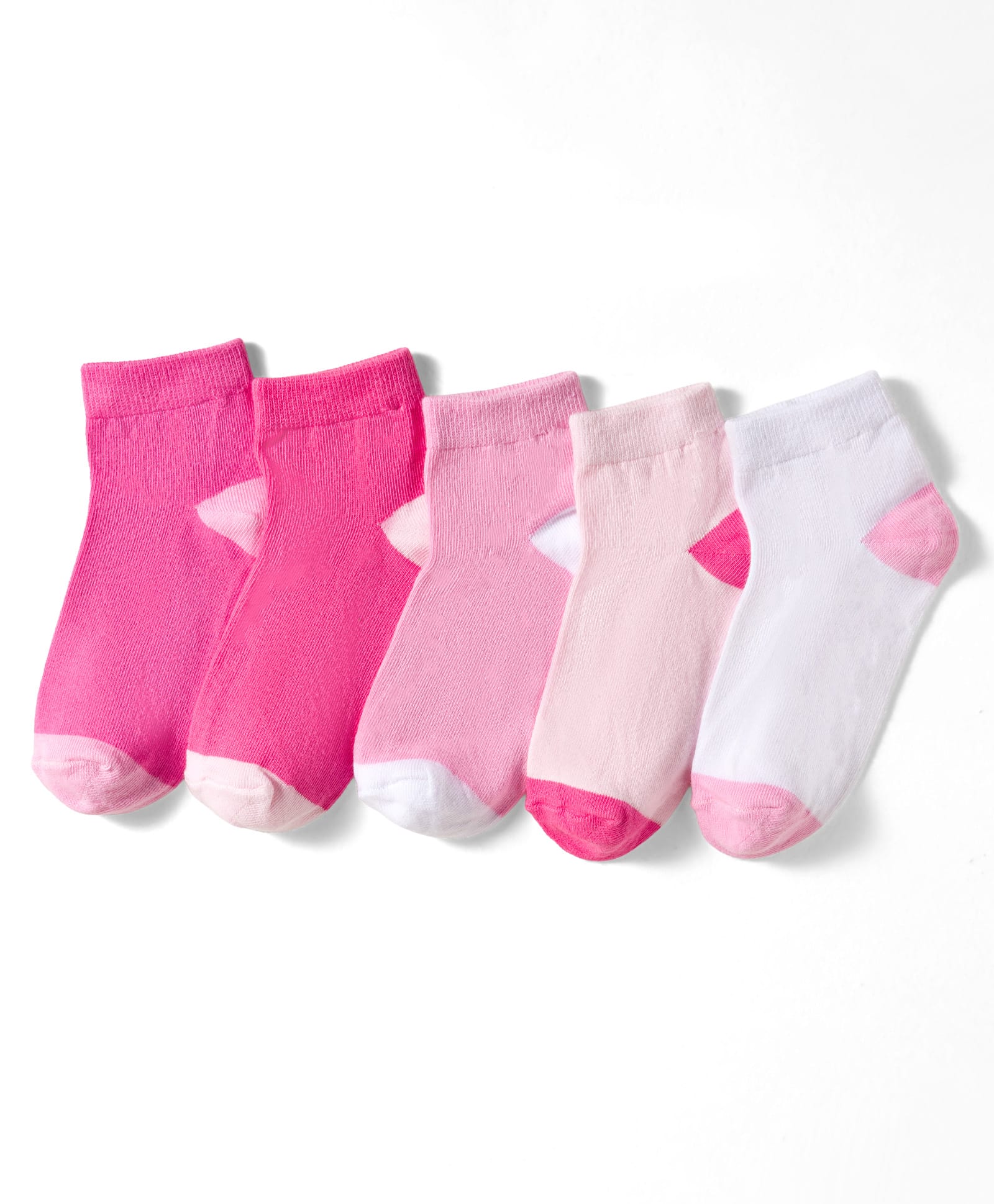 Kookie Kids Knit Ankle Length Solid Color Socks Pack of 5 - Multicolor-image-27