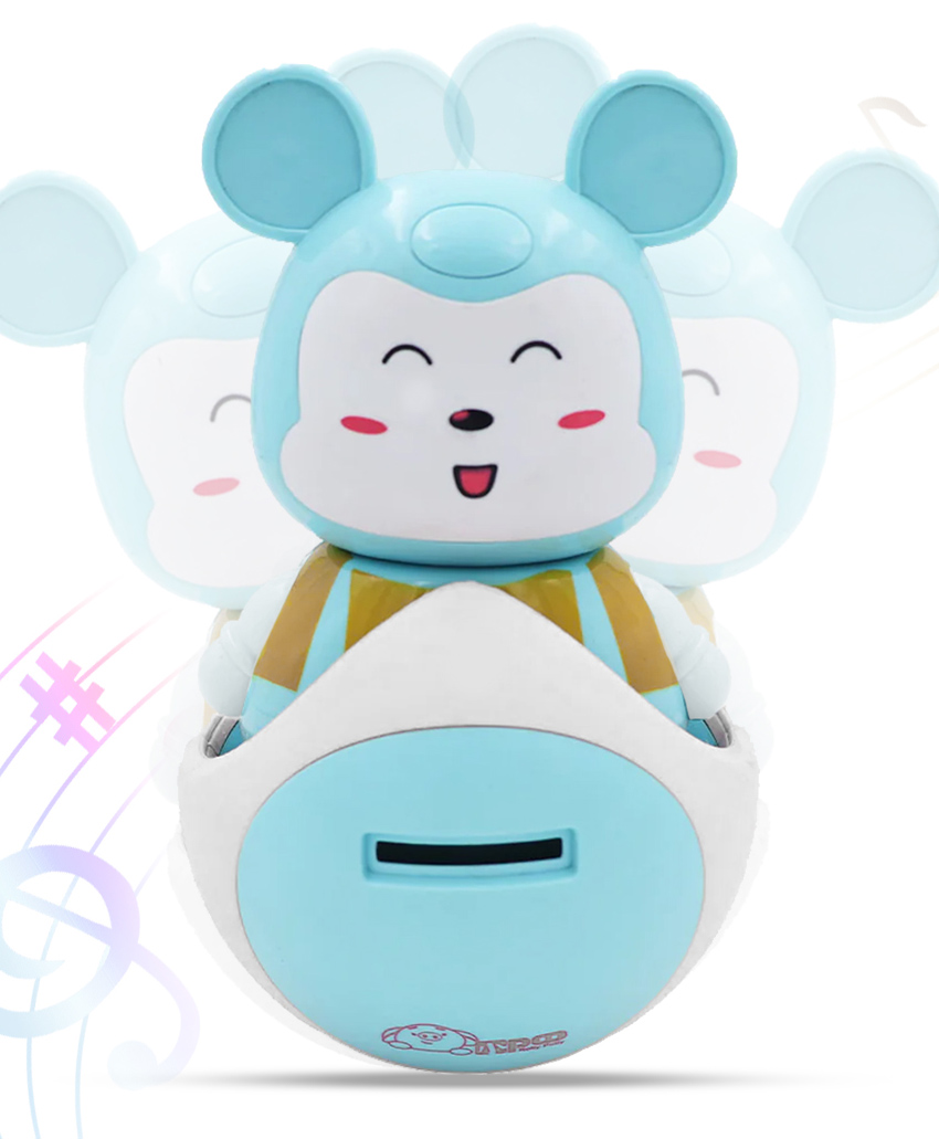 StarAndDaisy Musical Bunny Piggy Bank, Roly Poly Self-Balancing Coin Bank- Bunny-image-31