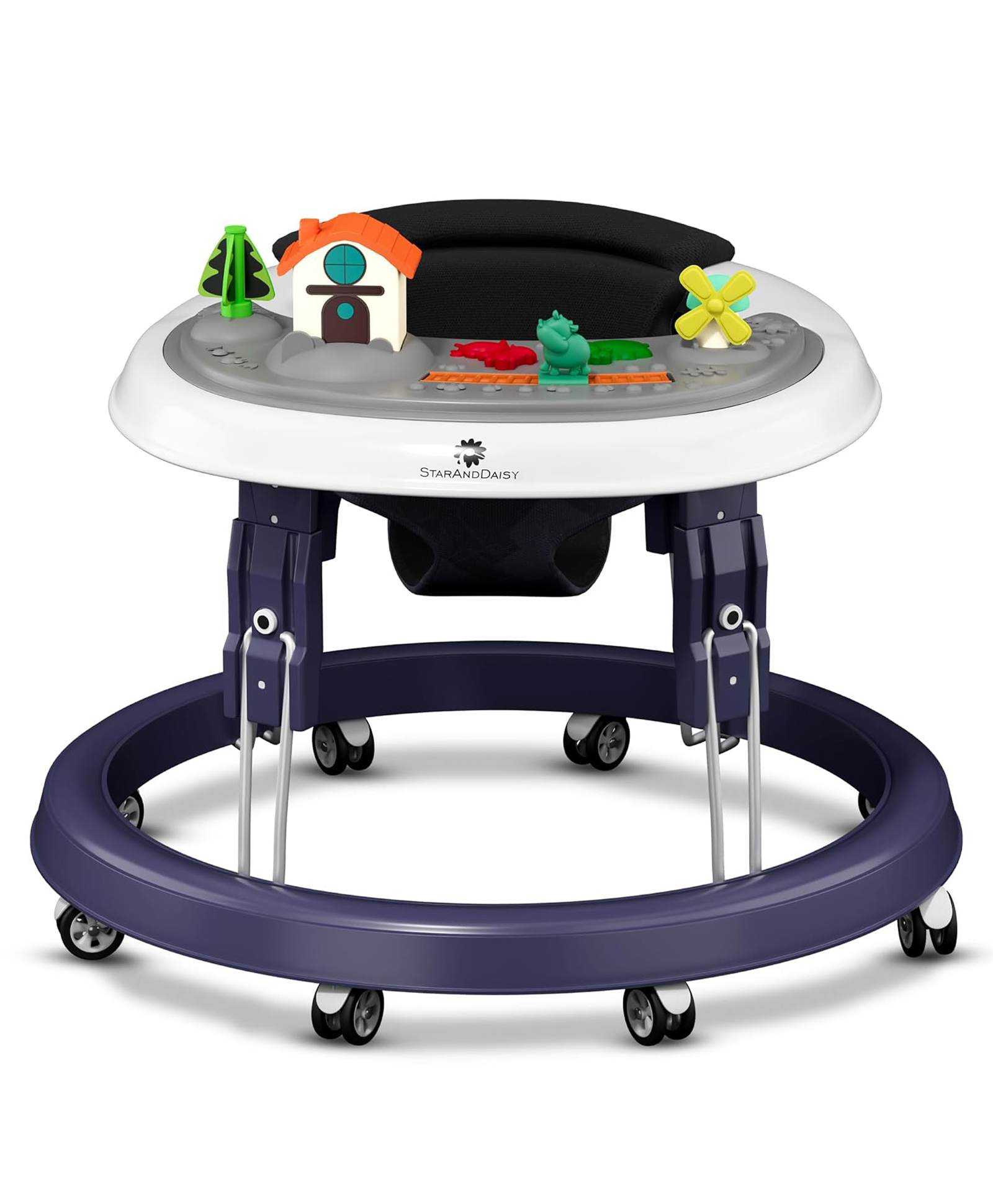 StarAndDaisy Walker for Kids 6 to 24 Months Baby Walker Boy & Girl with 360° Rotational Wheels-Blue-image-46