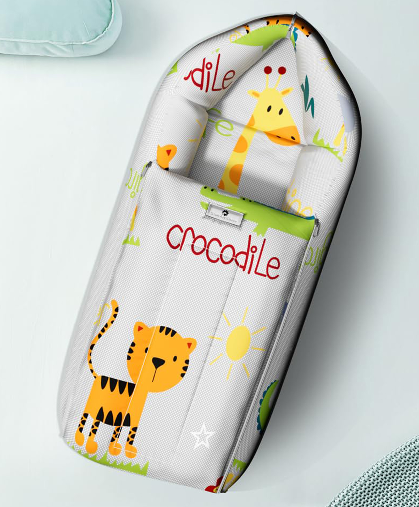 StarAndDaisy 3 in 1 Baby Sleeping Bag for New Baby Carrier for New Born Foldable & Washable Cotton Design -Animal Print-picture-17