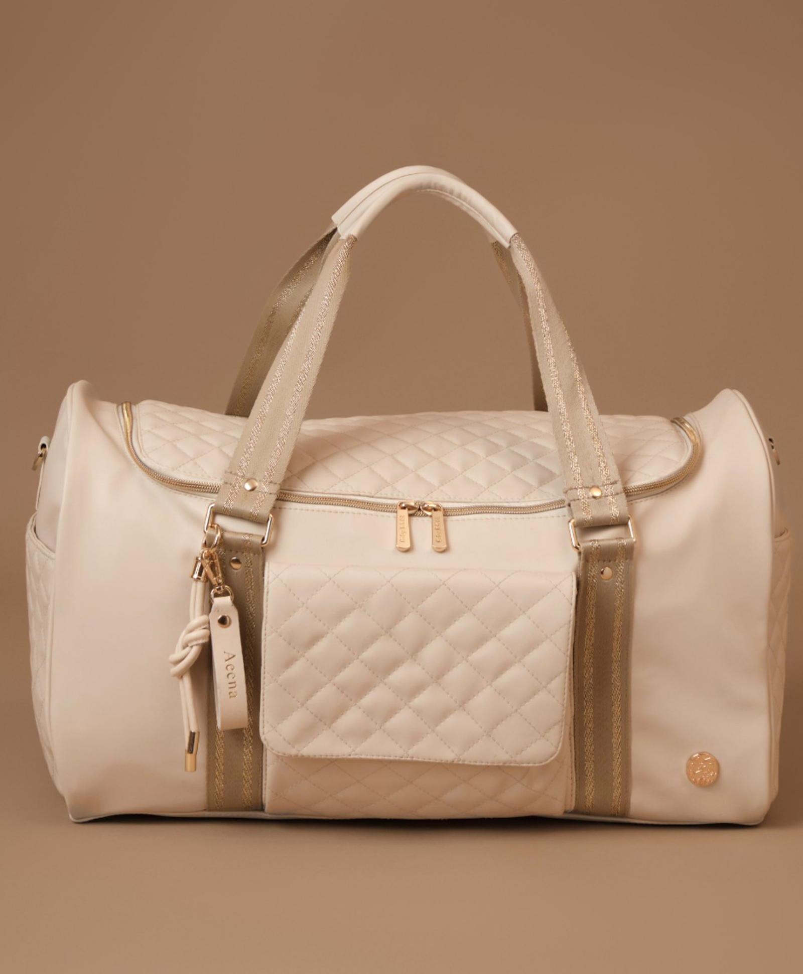 Baby jalebi Mamma Mia Weekender diaper Bag - Ecru-picture-24