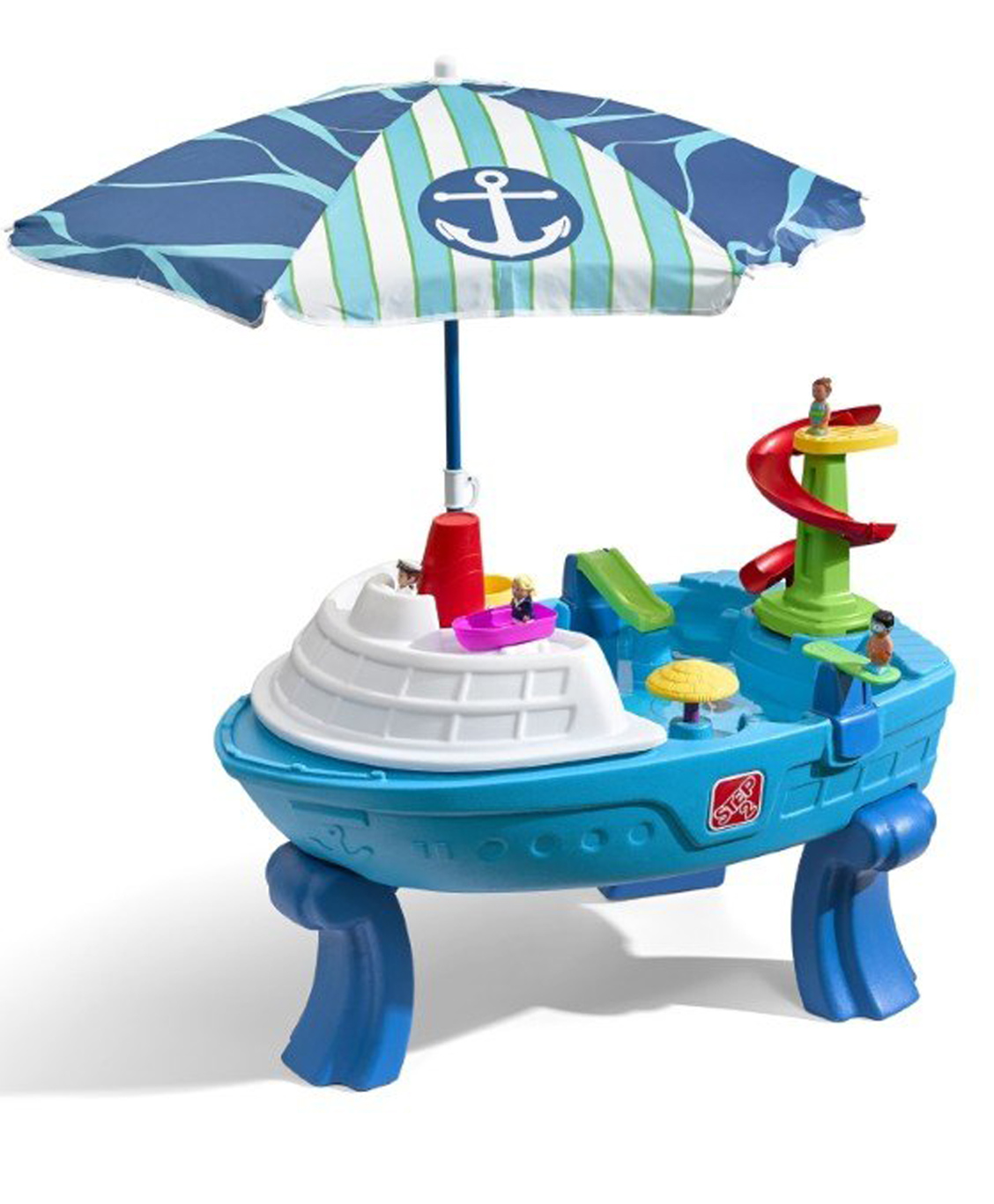 Step2 Fiesta Cruise Sand & Water Table With Umbrella - Blue-picture-10