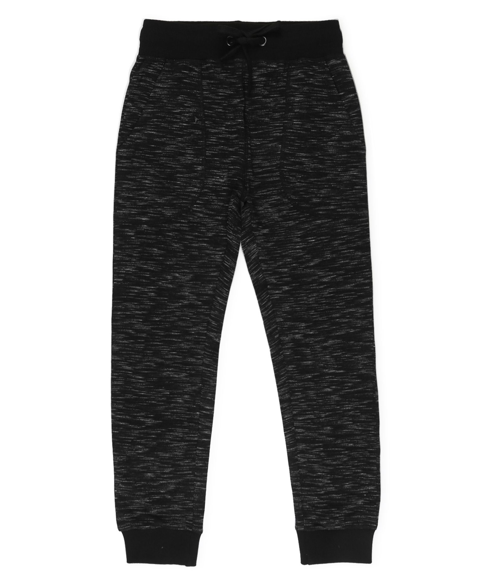ALAN JONES Cotton Blend Knit Abstract Designed Joggers - Black-picture-27