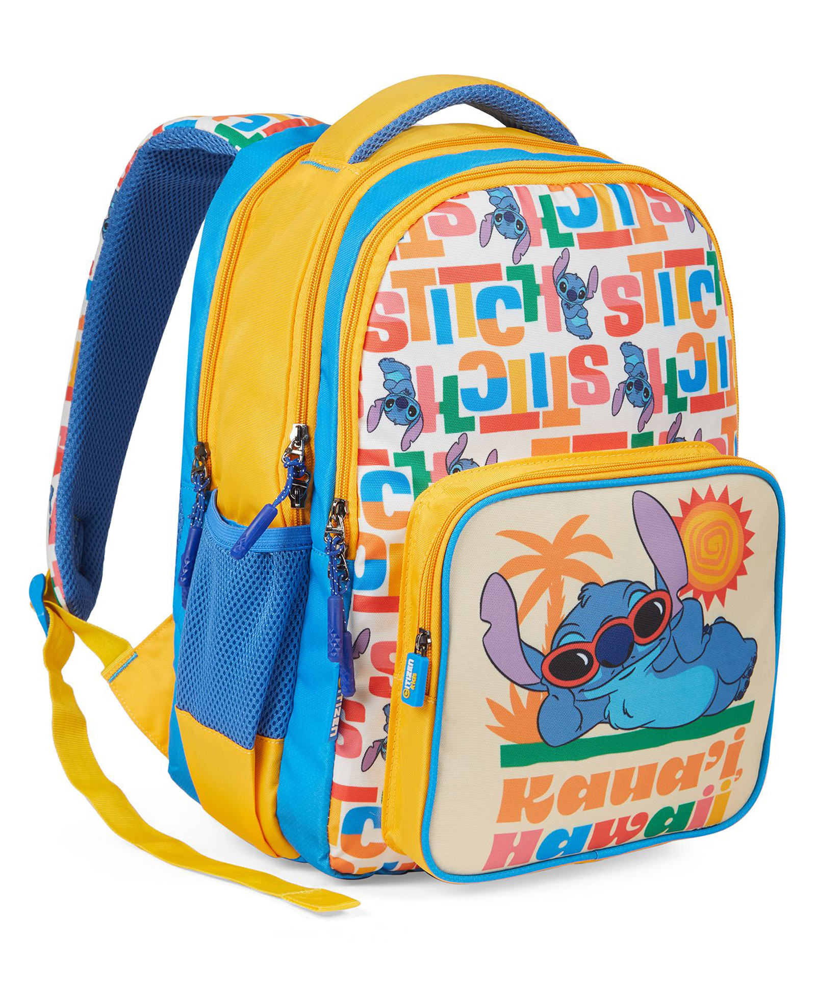 CITIZEN Ohana 17L Kids School Bag | 2 Spacious Compartments | Quick-Access Front Pocket | Mesh Bottle Holders | Adjustable Padded Straps | Cushioned Back | Lightweight Polyester - 18 Inches-image-32