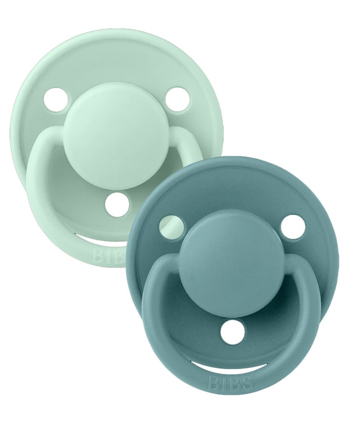 BIBS Pacifier De Lux 2 Pack Silicone Onesize Nordic Mint/Island Sea - 0-3Years-image-25