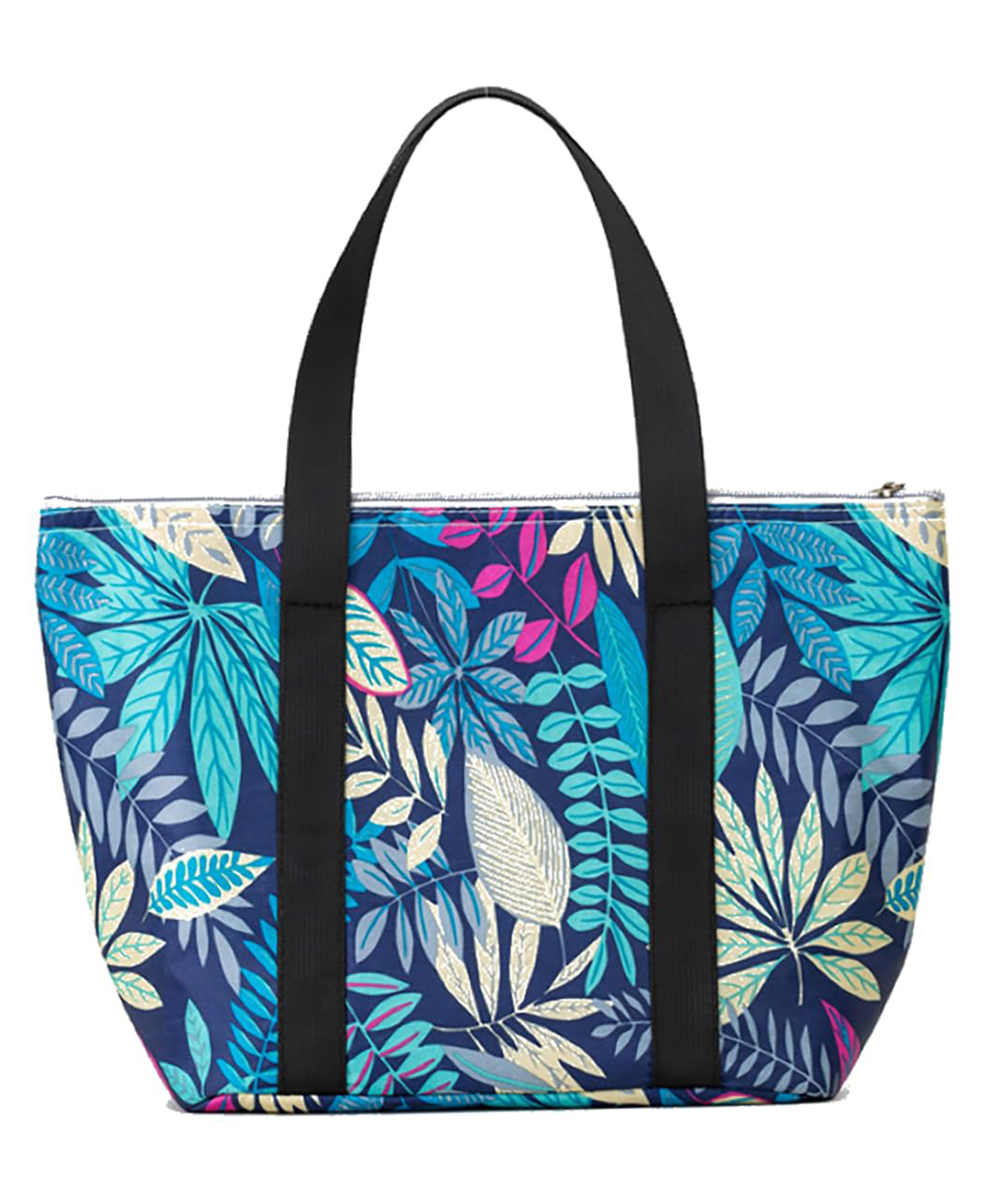 House Of Quirk Reusable Lunch Bag Insulated Lunch Box with Aluminum Foil Lunch Tote Handbag for Women Men School Office - Blue Jungle-image-16