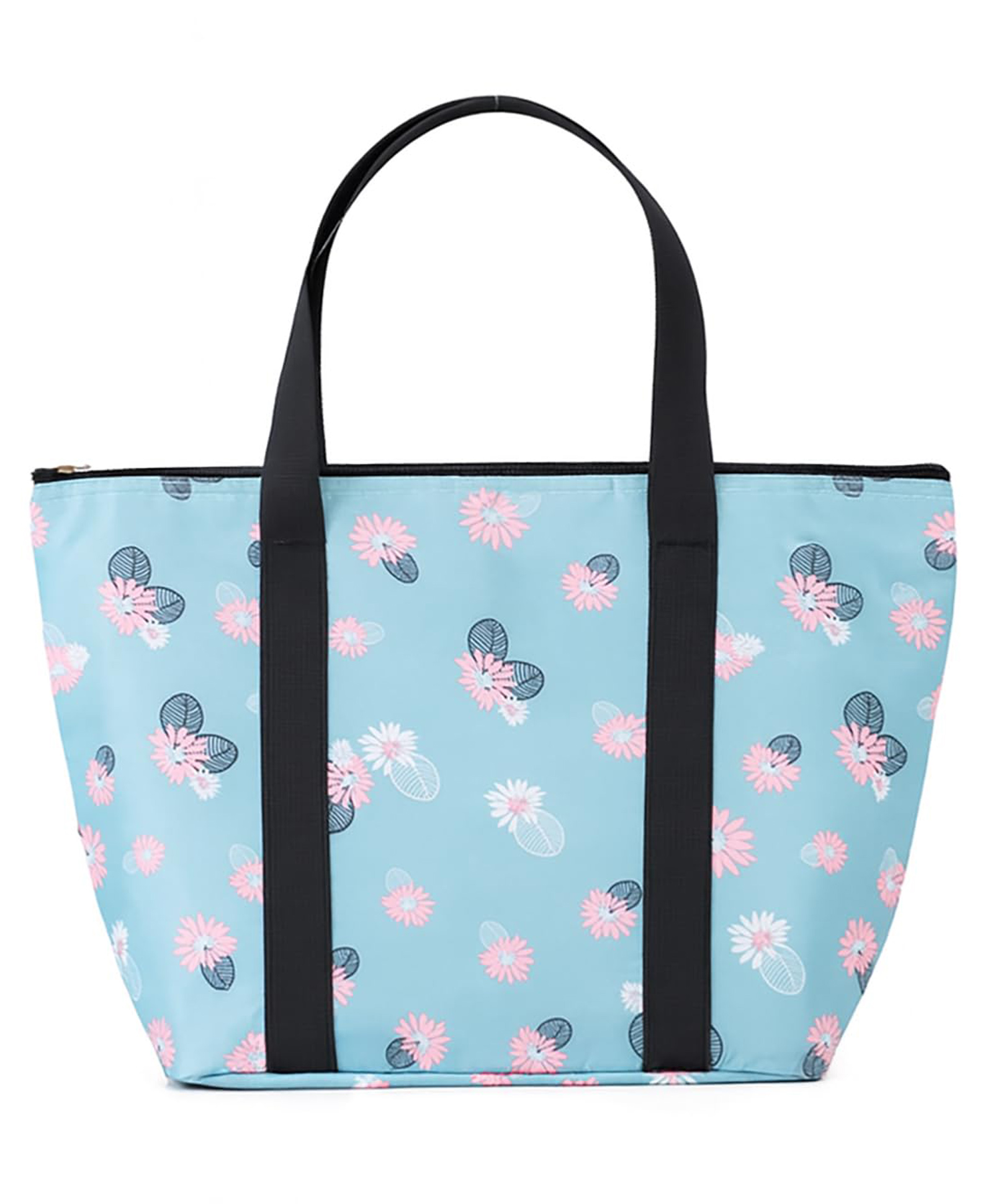 House Of Quirk Reusable Lunch Bag Insulated Lunch Box with Aluminum Foil Lunch Tote Handbag for Women Men School Office - Blue Tropical-picture-32