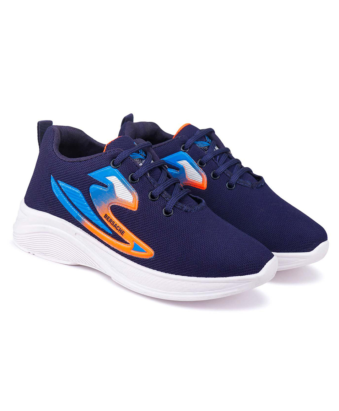 BERSACHE Abstract Designed Lace Up Shoes - Blue-image-24