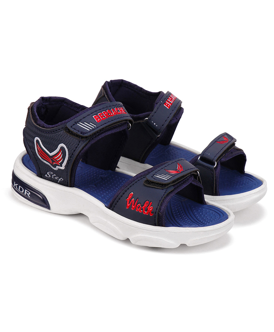 BERSACHE Bird Desinged With Double Velcro Closure Sandals - Blue-picture-23