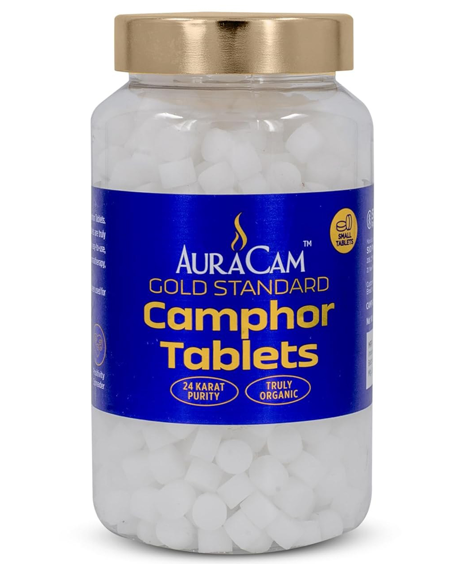 AuraCam Gold Standard Camphor Small Tablets - 50 g | for Puja, Meditation, Spirituality | Pure & Pleasant Fragrance Kapoor-image-4