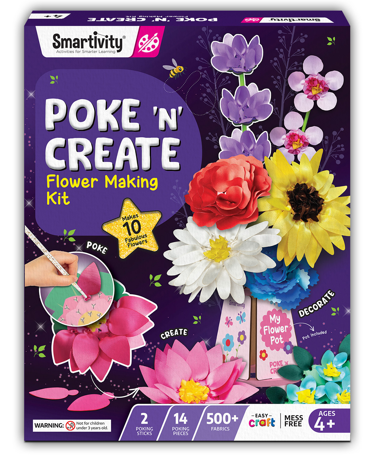 Smartivity Foam Smartcraft Art & Craft Kit - Poke Art Flower Making Kit