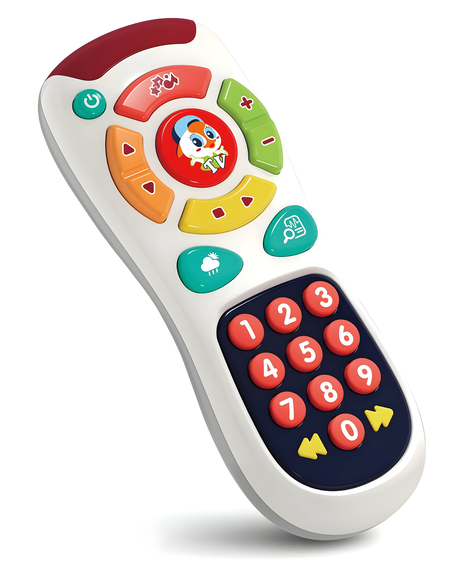 NEGOCIO Tv Remote Toy With Music and Light, Educational and Learning Number Buttons Infant Travel Remote Toy for Toddlers Age 6+ Months-pack of 1- Color May Vary-image-31
