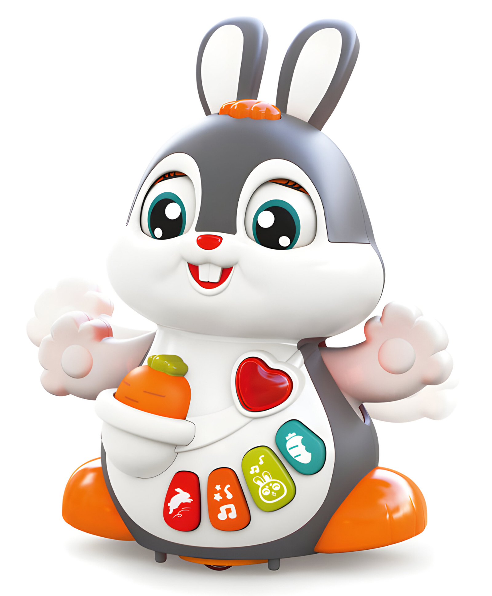 NEGOCIO Interactive Toy With Music, Dancing, Flapping Ears, and Sound Effects, Promotes Crawling, Motor Skills, and Cognitive Development for Toddlers -pack of 1 - Color May Vary-image-46