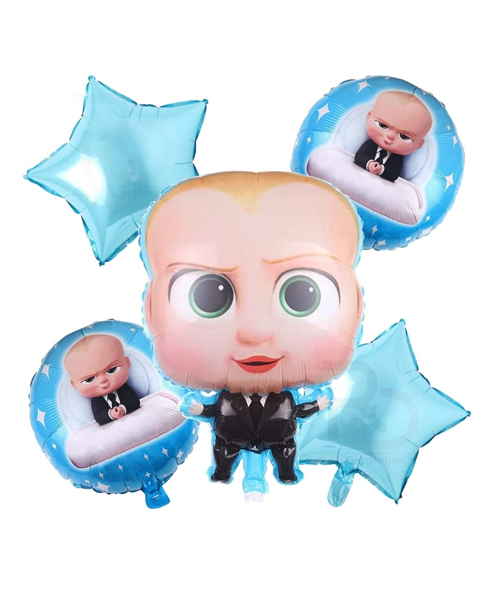 Bubble Trouble Boss Baby theme Foil Balloon - Pack of 5-image-23