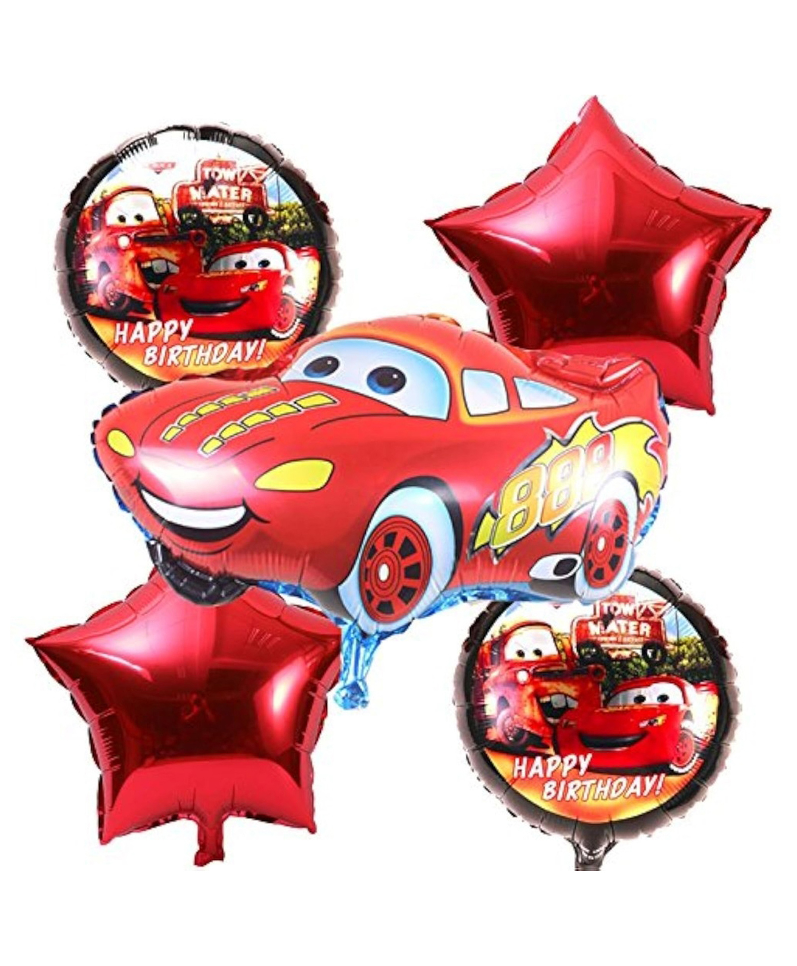 Bubble Trouble car themed Foil balloons Pack of 5-image-32