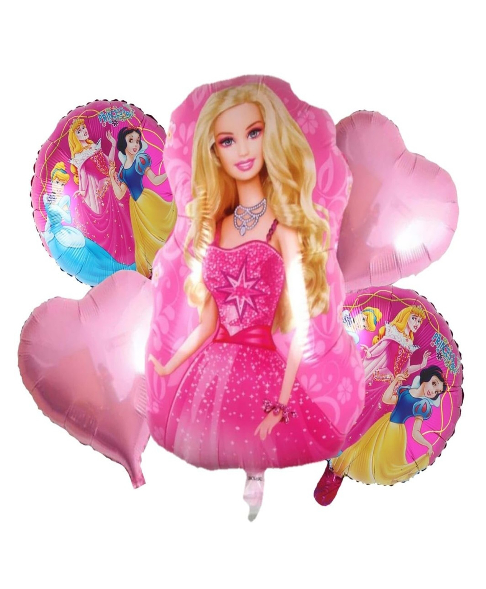 Bubble Trouble Barbi Doll themed Foil balloons Pack of 5-picture-11