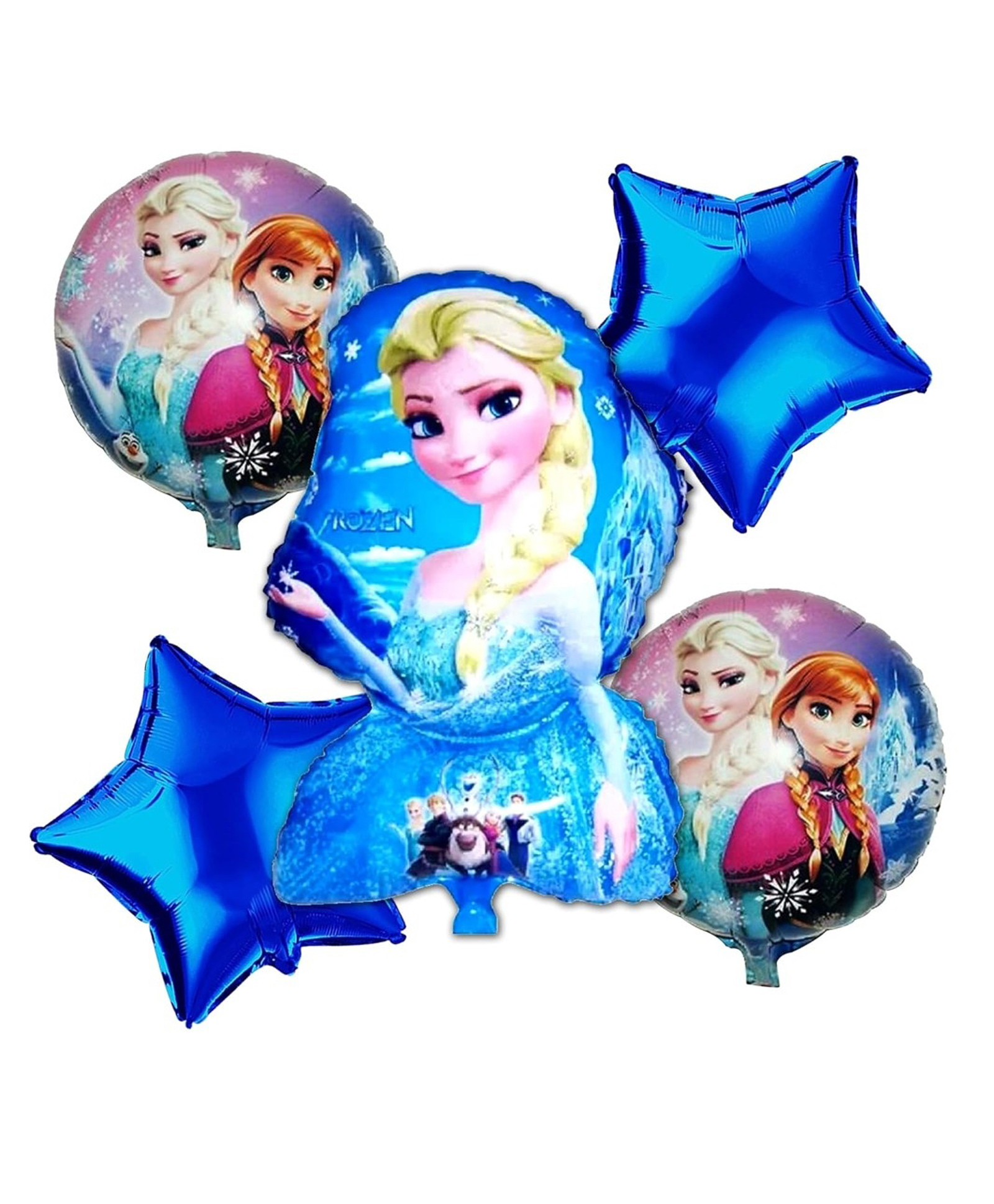 Bubble Trouble Frozen themed Foil balloons Pack of 5-image-12