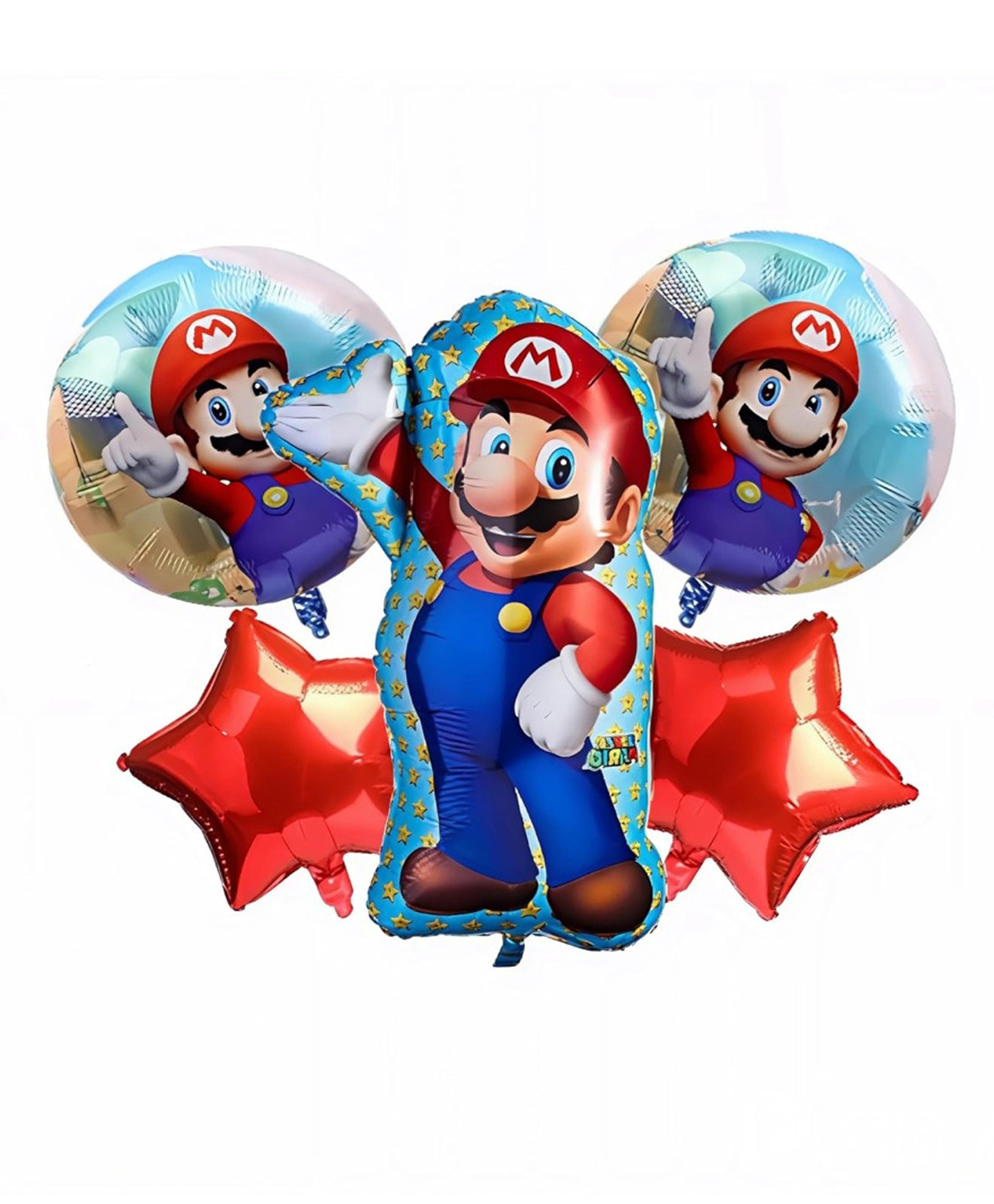 Bubble Trouble Mario themed Foil balloons Pack of 5-image-13