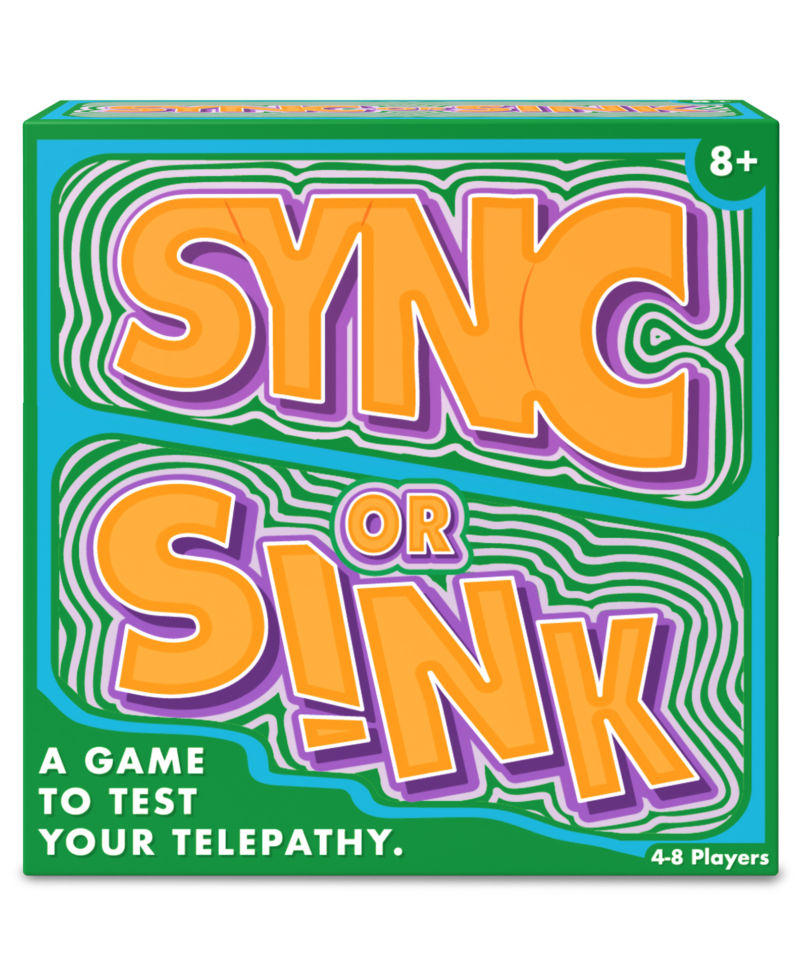 Sync or Sink - Fast-Paced Mind-Matching Card Game for Families, Teens and Adults, Hilarious Partner Challenge and Party Favorite, Great Gift for Ages 8 and Up, 4-8 Players
