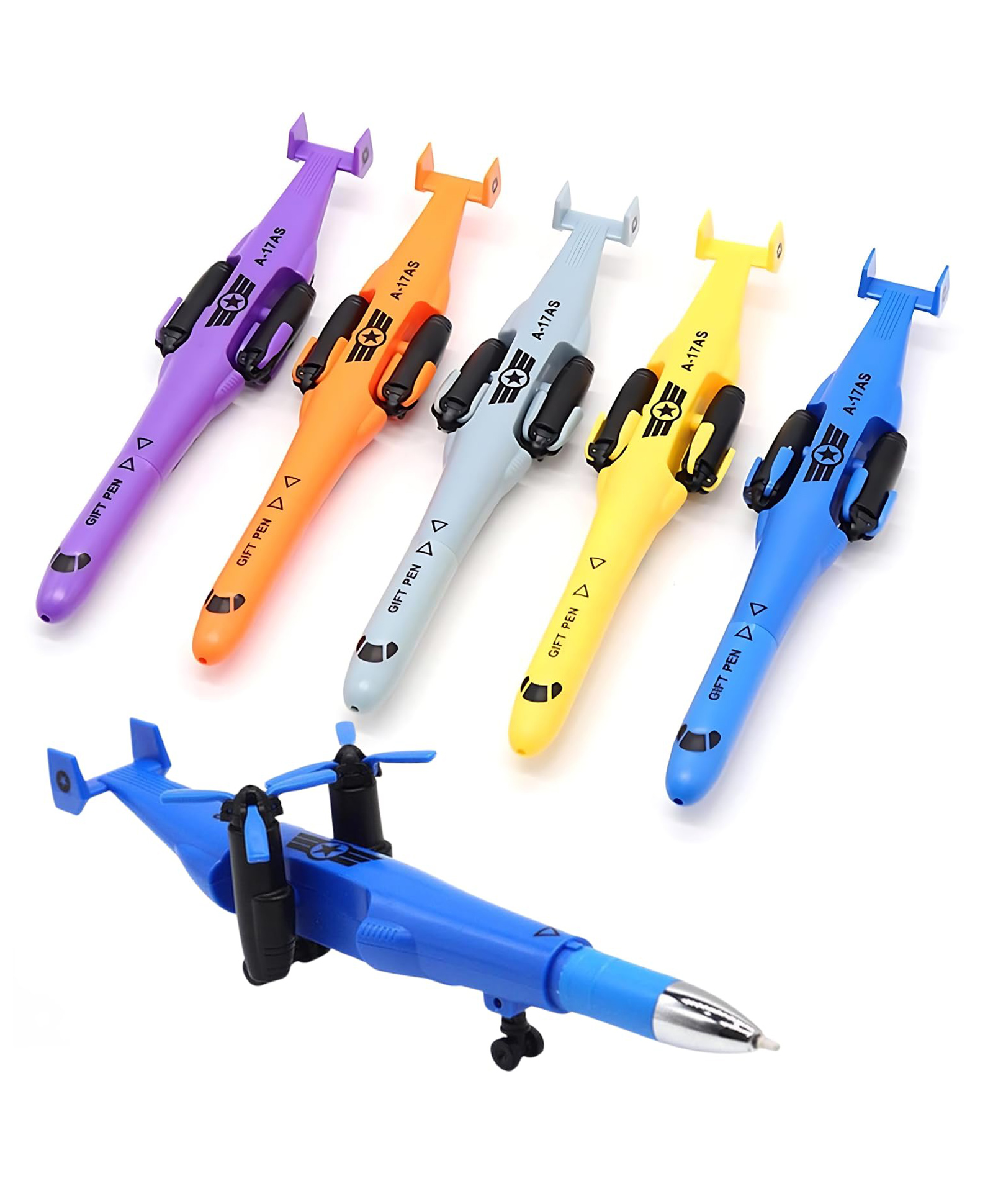 Sanjary Helicopter Gel Pens for Kids Aeroplane Sky Adventure Birthday Return Gifts for Boys and Girls color design may vary-image-14