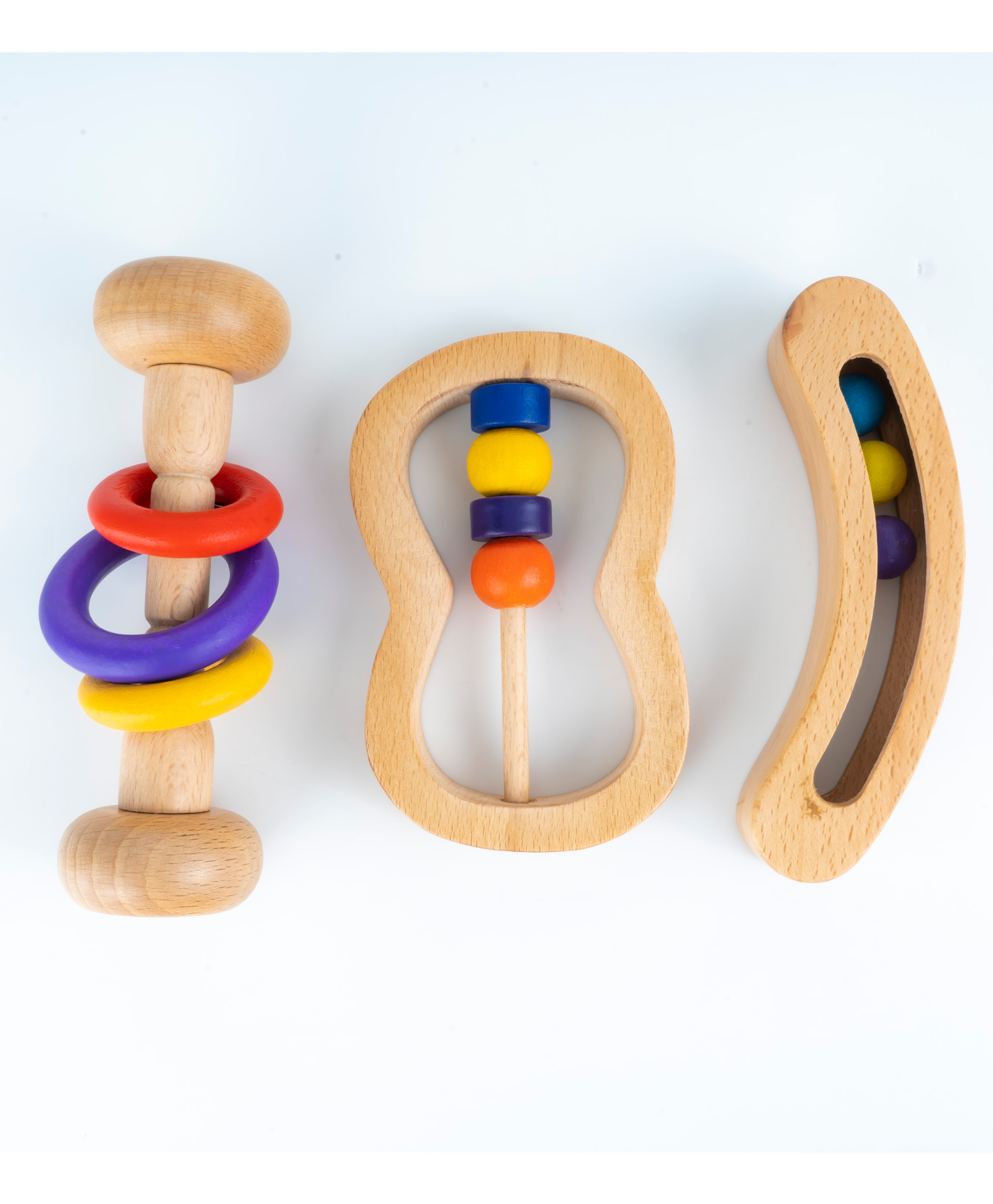 TinkerBox Wooden Rattle (Set of 3)-image-6