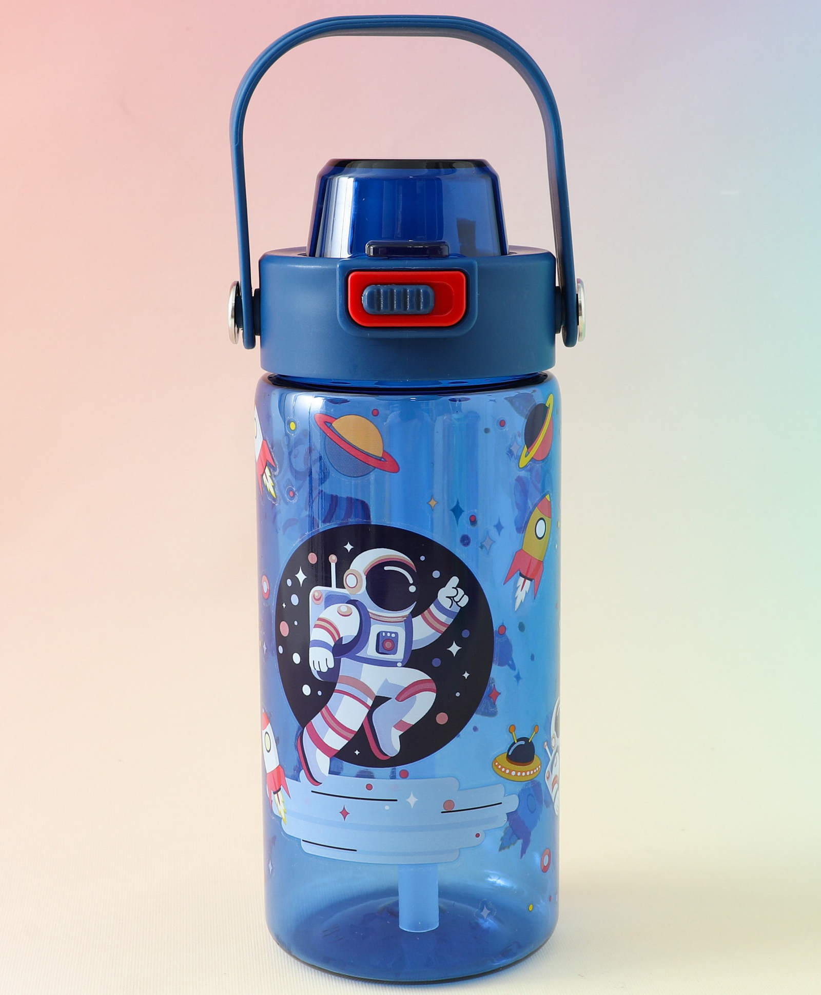Arctic World Straw Sipper Bottle 600ml - Blue| BPA Free| Leak-Resistant & Freezer Safe| Ideal for School, Home & Travel| For School Going Boys & Girls-image-35