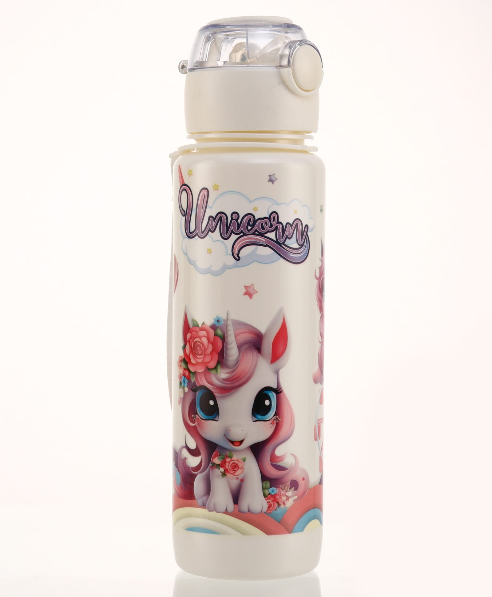 Baby Unicorn Straw Sipper Bottle 700ml White| BPA Free| Leak-Resistant & Freezer Safe| Ideal for School, Home & Travel| for Boys & Girls-image-33
