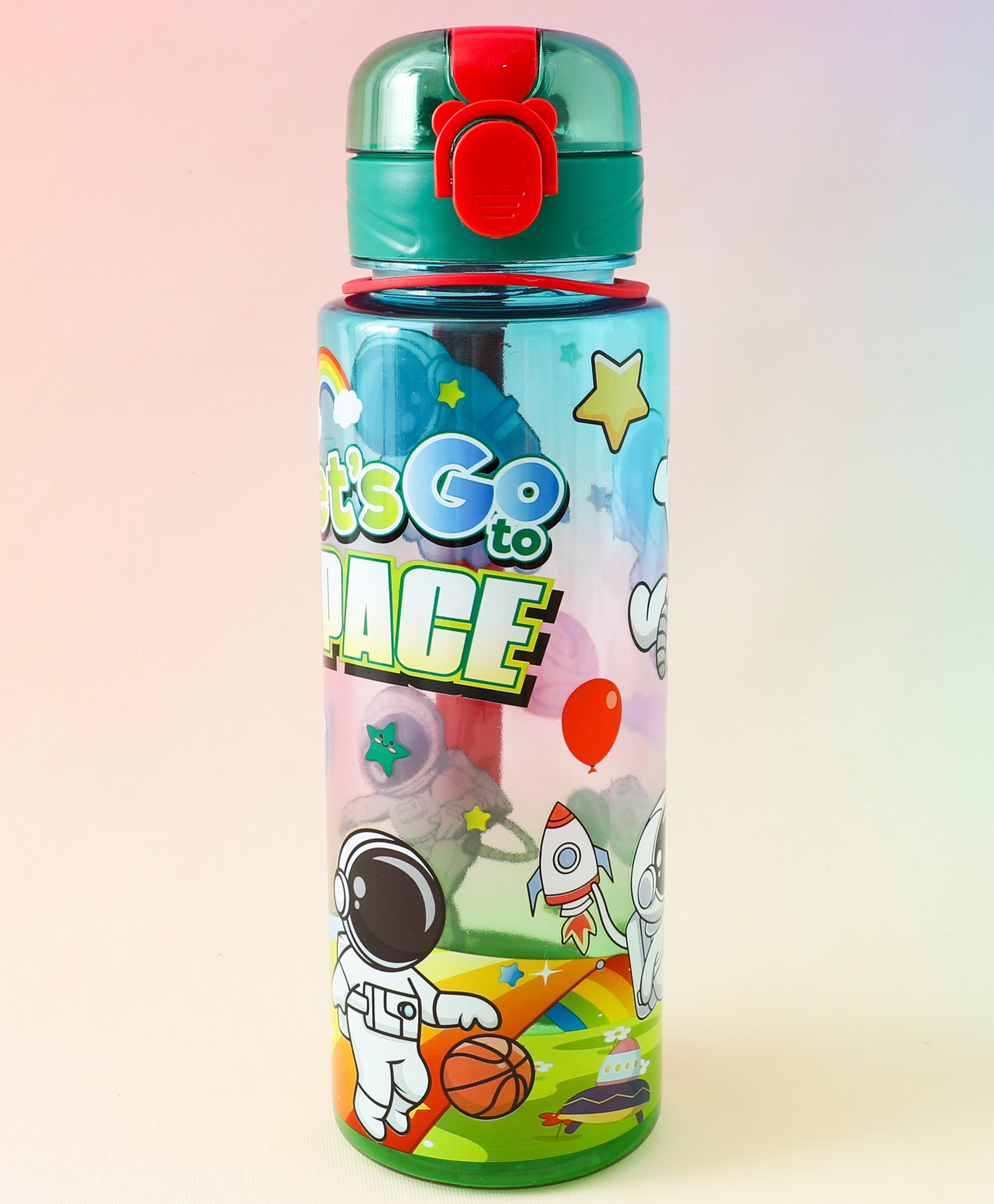 Lets Go Space Bottle 700ml - Green| BPA Free| Leak-Resistant & Freezer Safe| Ideal for School, Home & Travel| for Boys & Girls-image-10