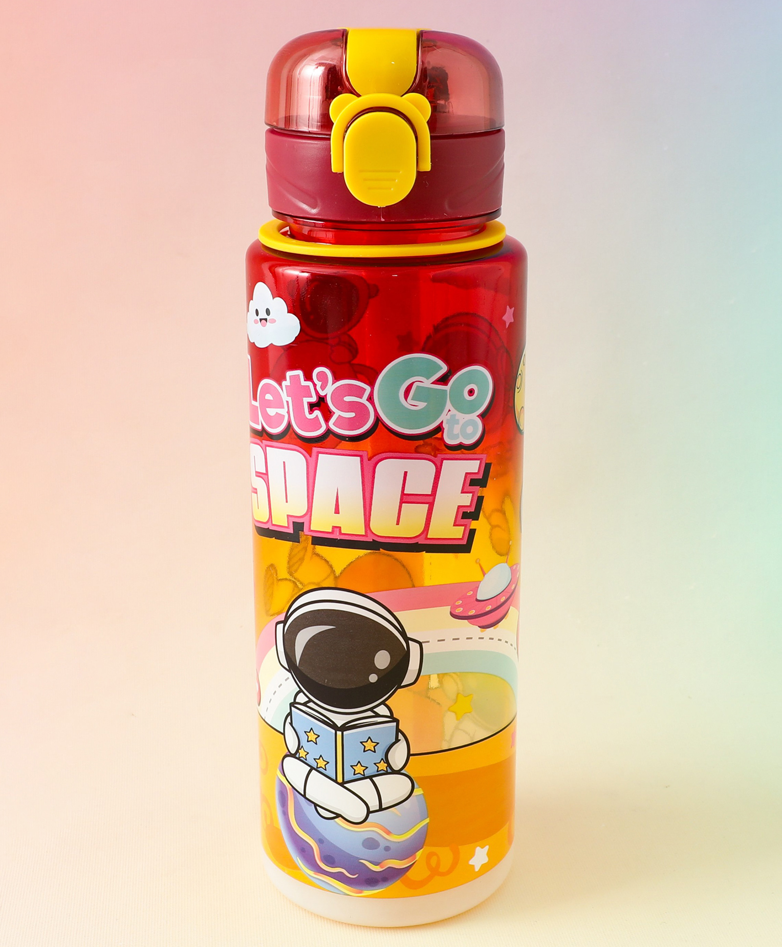 Lets Go Space Bottle 700ml - Red| BPA Free| Leak-Resistant & Freezer Safe| Ideal for School, Home & Travel| for Boys & Girls-image-11