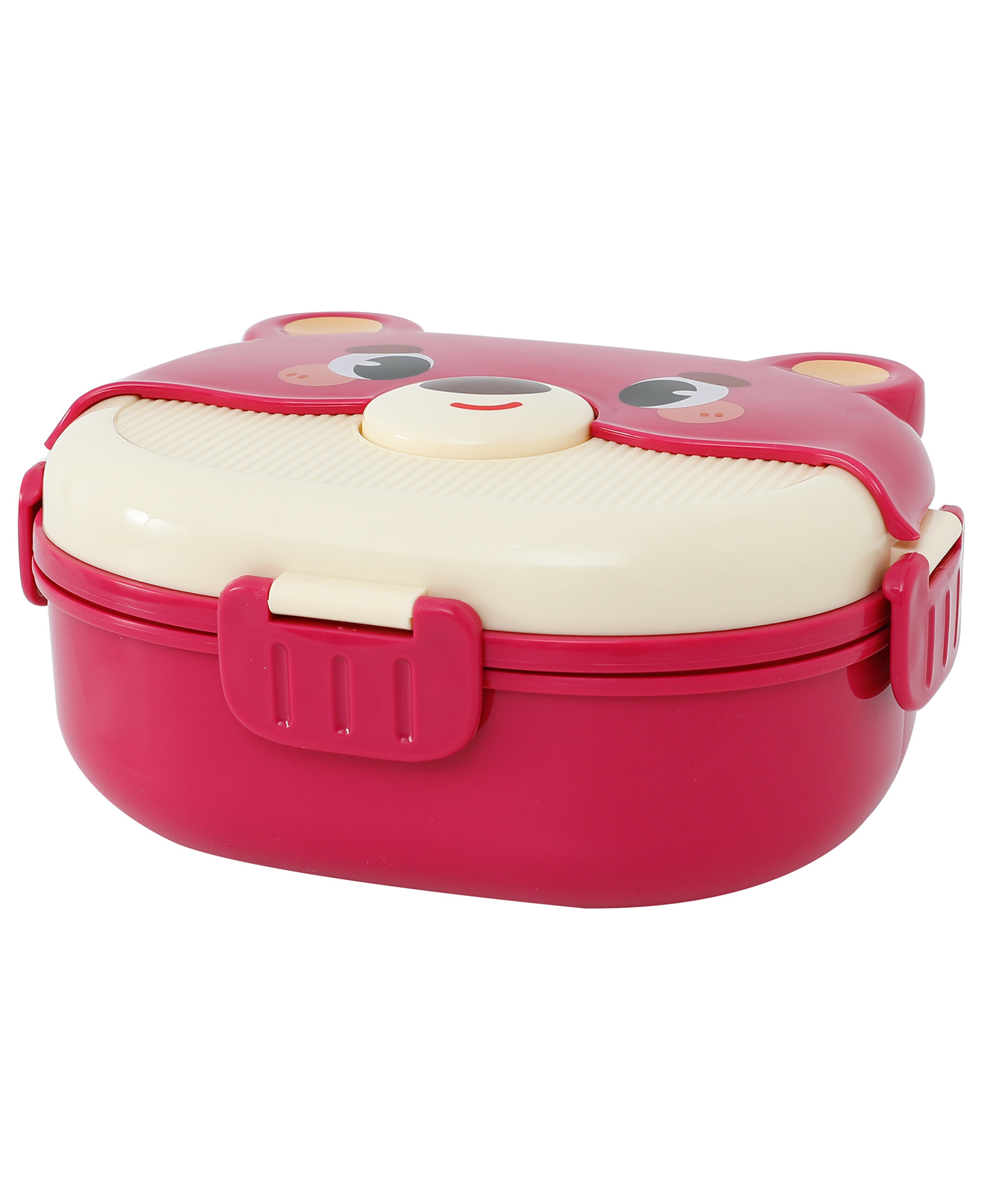 Compartment Kids Lunch Box (1320 + 30 ml) - Red| Leak-Resistant| BPA-Free & Freezer-Safe| Compartment Lunch Box with Spoon & Inner Tray| Double Layer tiffin Box for Boys & Girls
