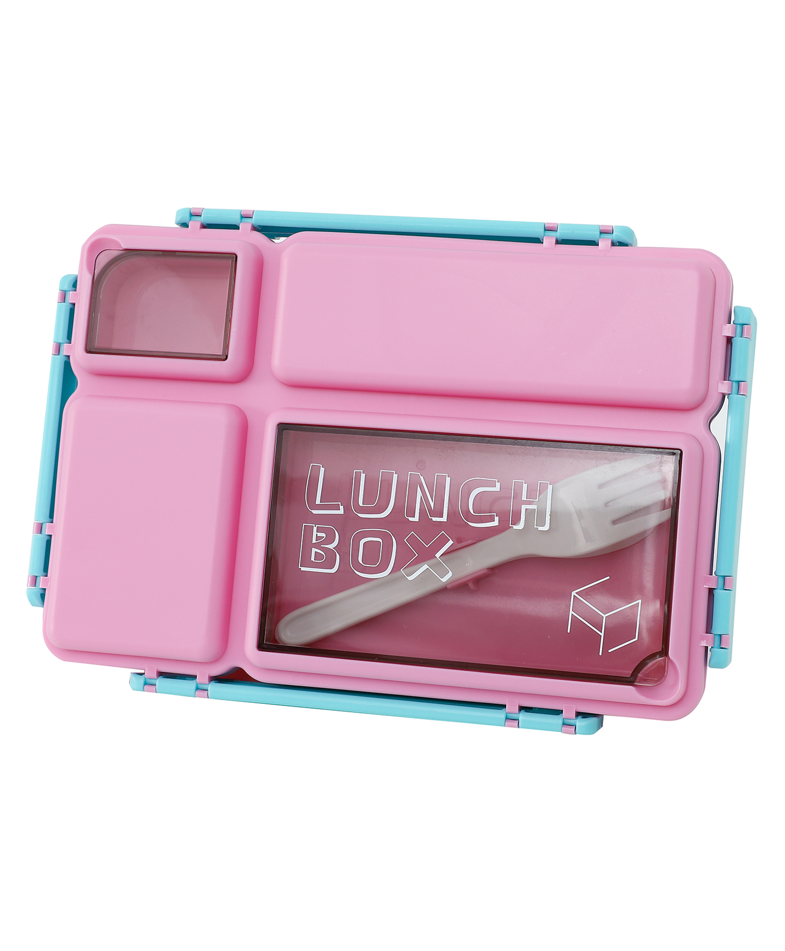 Bento Section Lunch Box Pink & Blue| Multi-Compartment Design| BPA Free| Ideal for School, Home & Travel| Lightweight, Leak Resistant, Freezer safe & Easy to Use