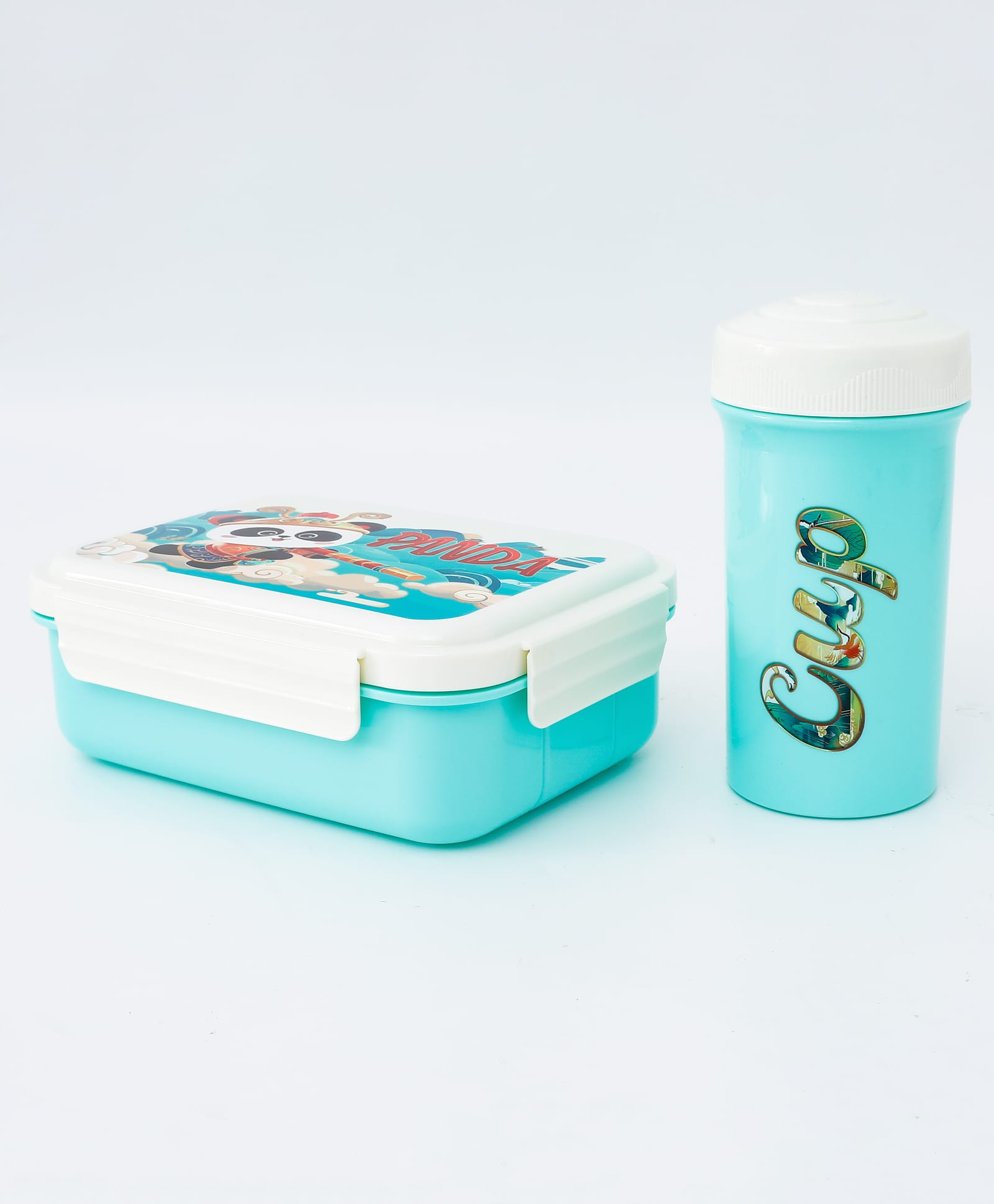 Kids Lunch Box with Water Bottle Set - Blue| 700ml Lunch Box & 450ml Water Bottle| BPA Free, Freezer Safe| Leak-Resistant School Tiffin & Bottle Combo for Boys & Girls| Spoon & Sauce Box