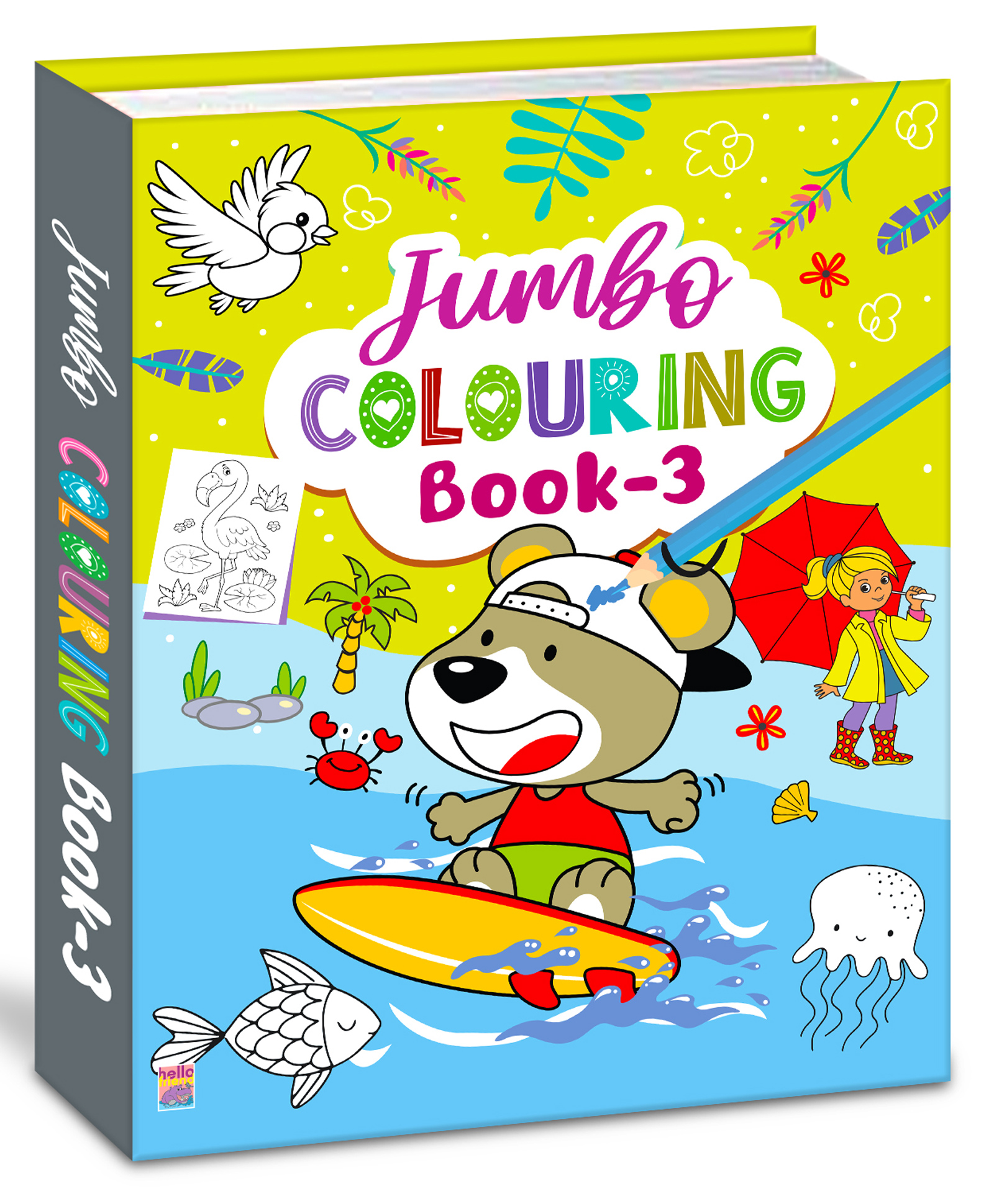 Jumbo Creative Colouring Book(Level 3) for Kids and Children - Drawing, Coloring, Painting and Art Book with Colour Reference - Language-English-image-33