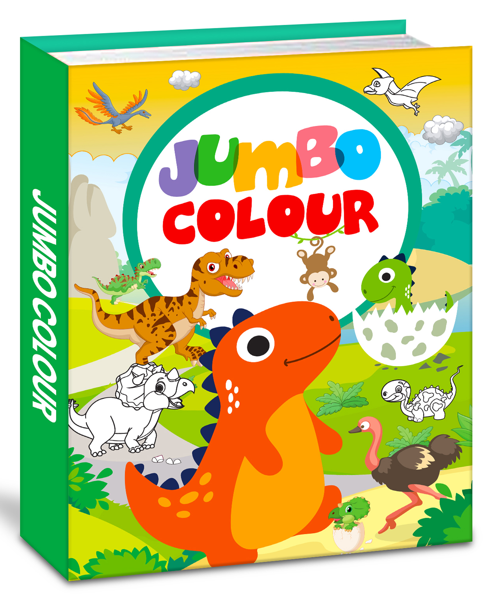 Incredible Dinosaur Colouring Book: Jumbo Copy Colouring Book - English-image-19