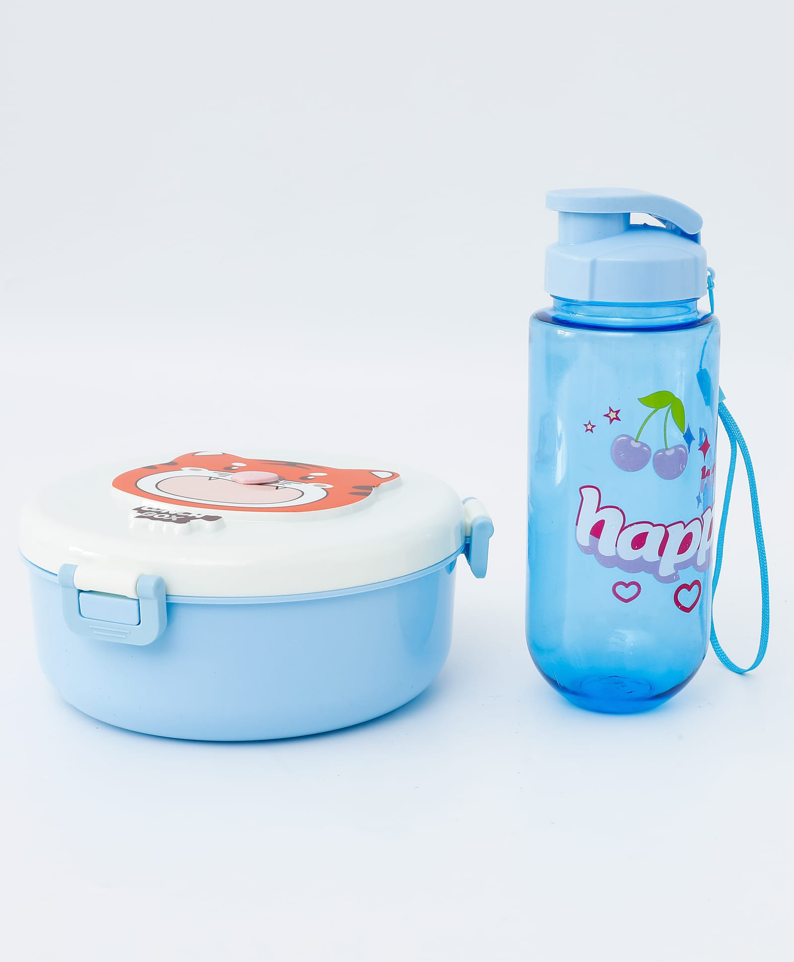 Kids Section Lunch Box & Water Bottle Set - Blue| BPA-Free, Leak-Resistant & Freezer-Safe| Spoon & Fork| 500ml Lunch Box & 400ml Bottle| School Tiffin Combo for Boys & Girls-image-48
