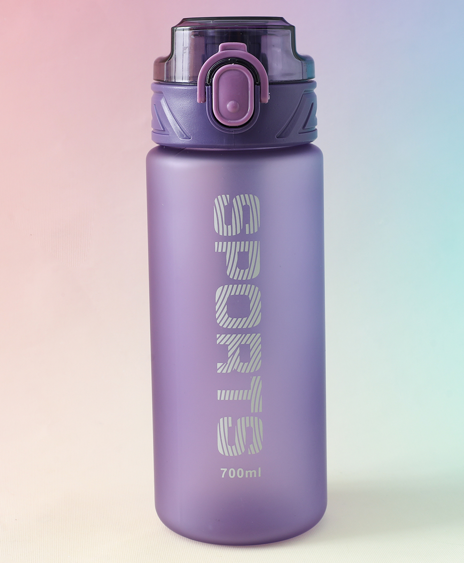 Sports Water Bottle 700 ml - Purple| BPA Free, Freezer Safe & Leak-Resistant| Reusable Drinking Bottle with Flip Lid & Carry Strap for Gym, School & Travel-image-37
